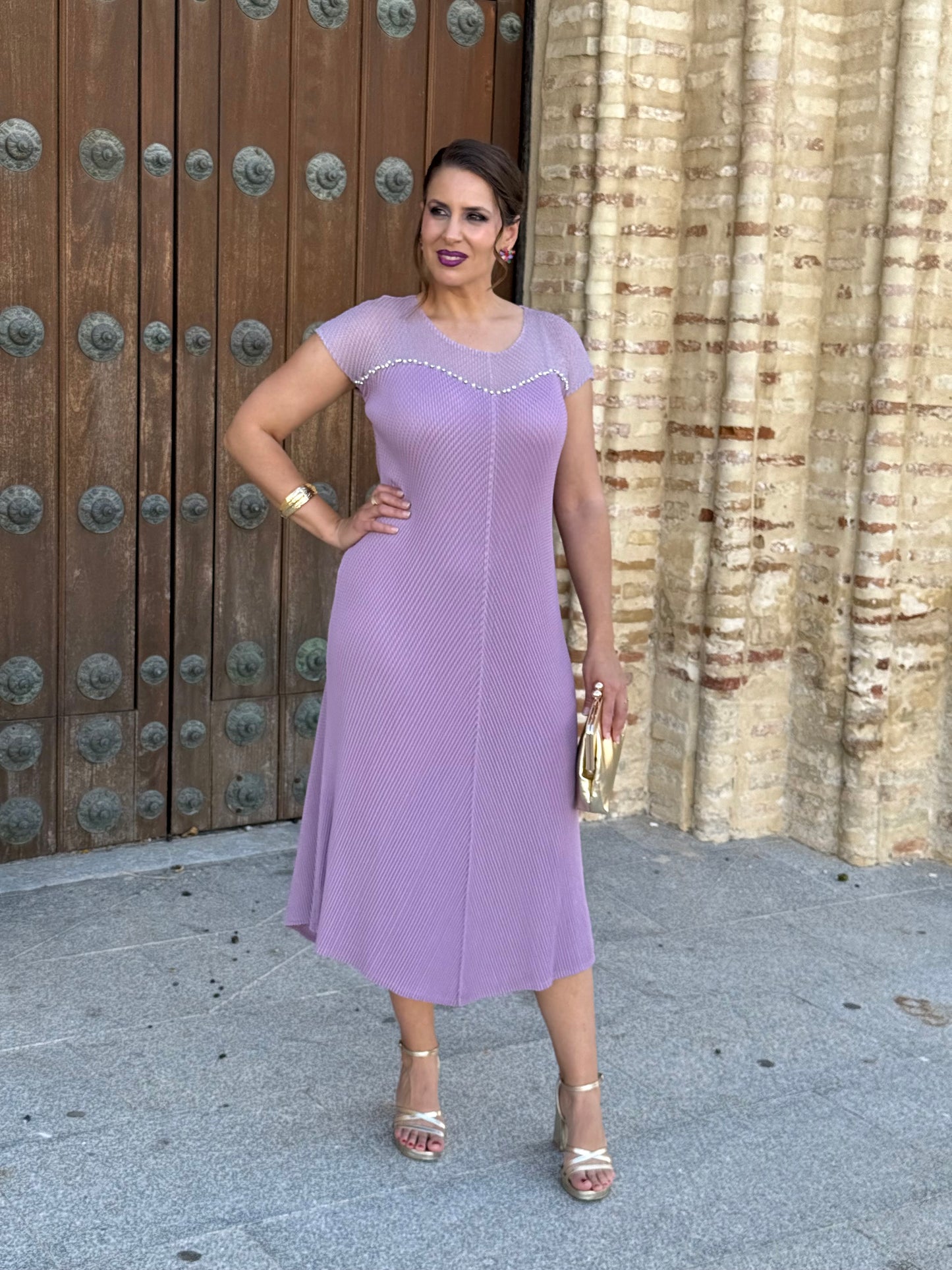Vestido Alira Malva