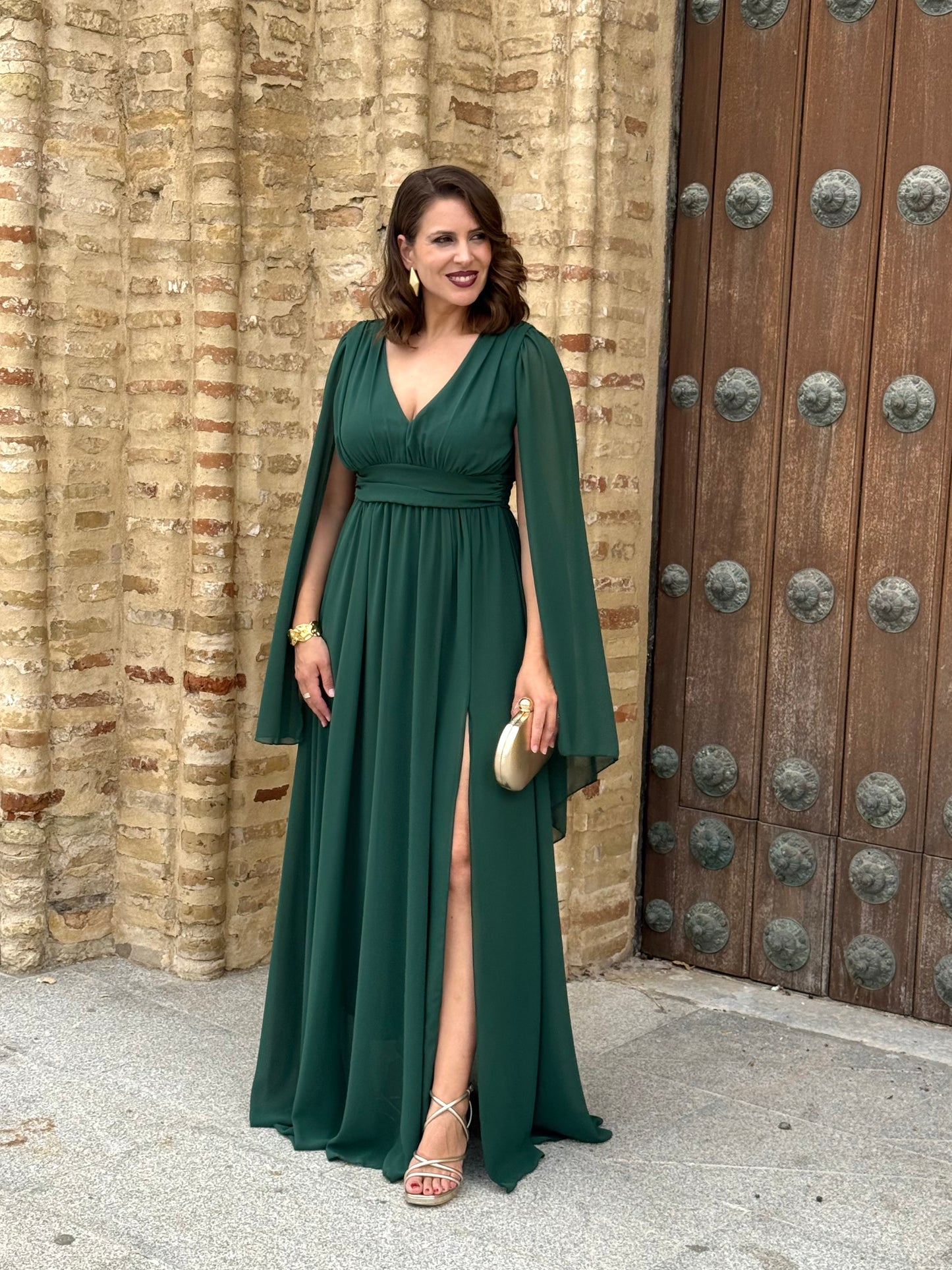 Vestido Antonela Verde Botella