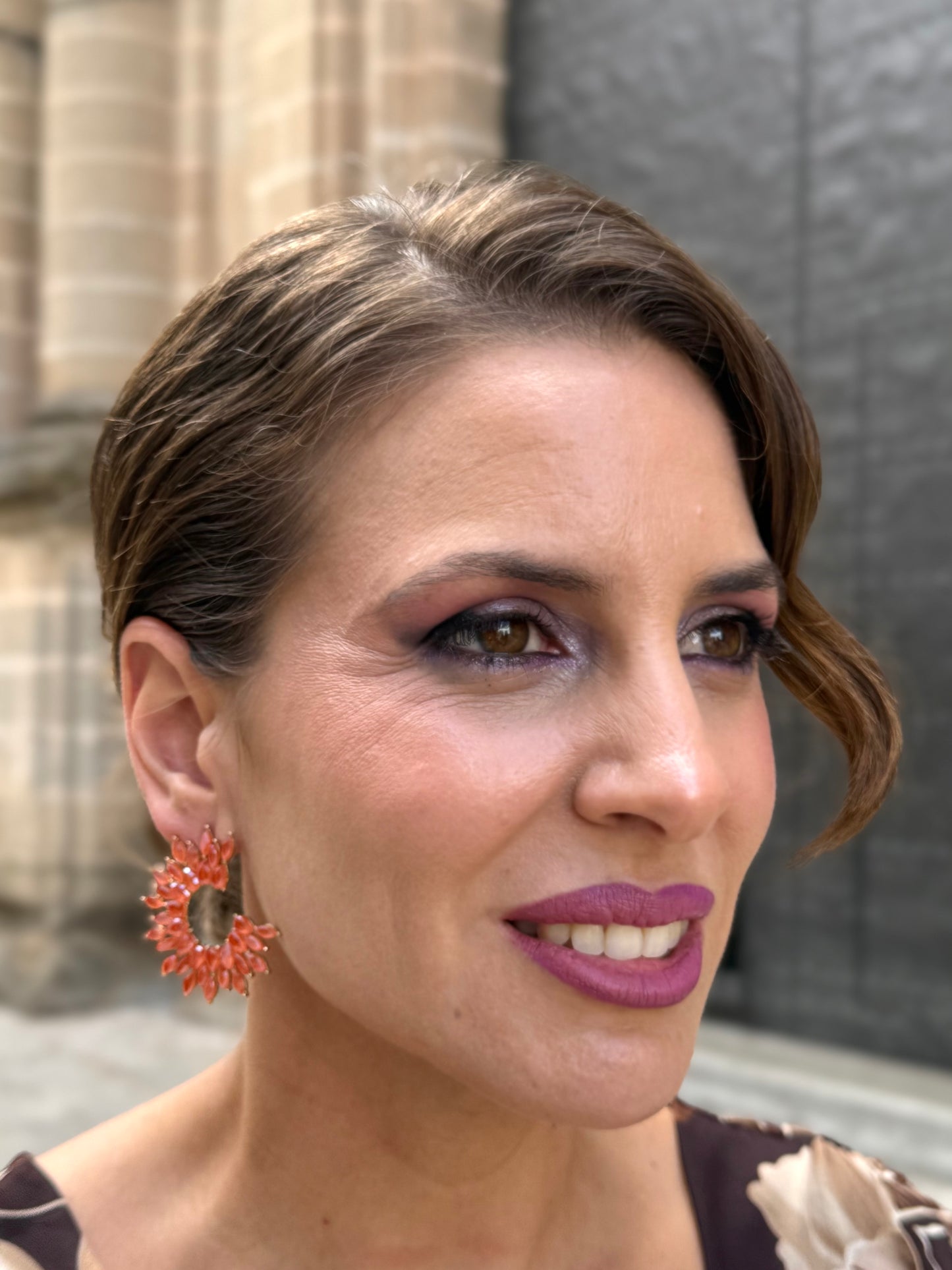 Pendientes Rosaura Naranja