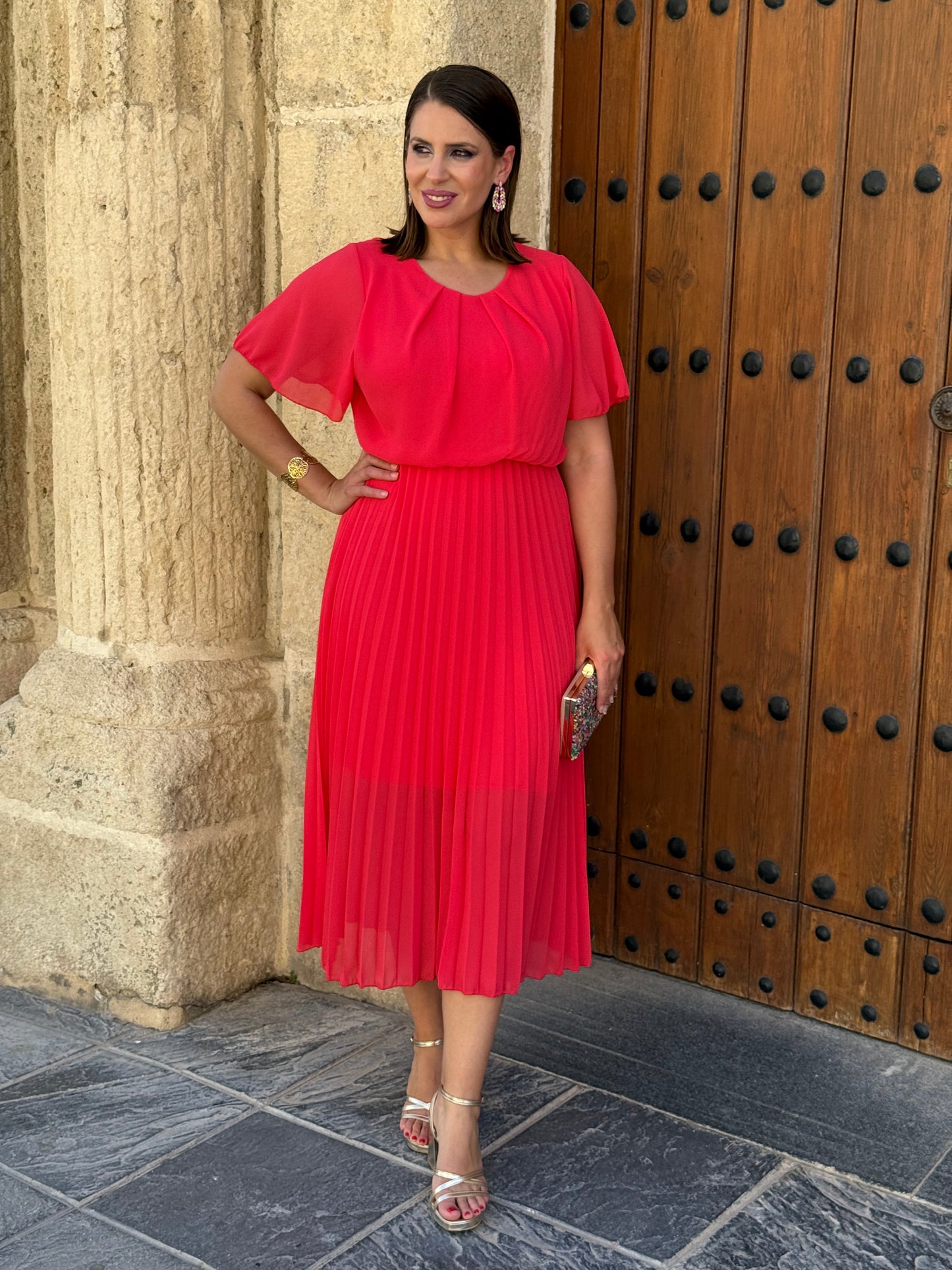 Vestido Niebla Coral