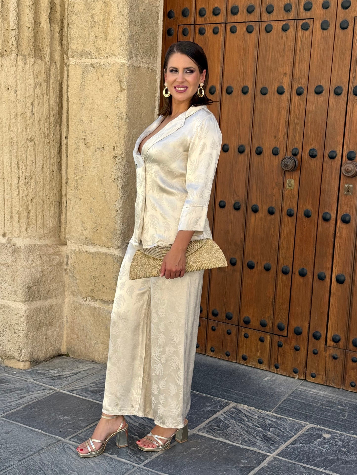 Conjunto Valenza Beige perlado