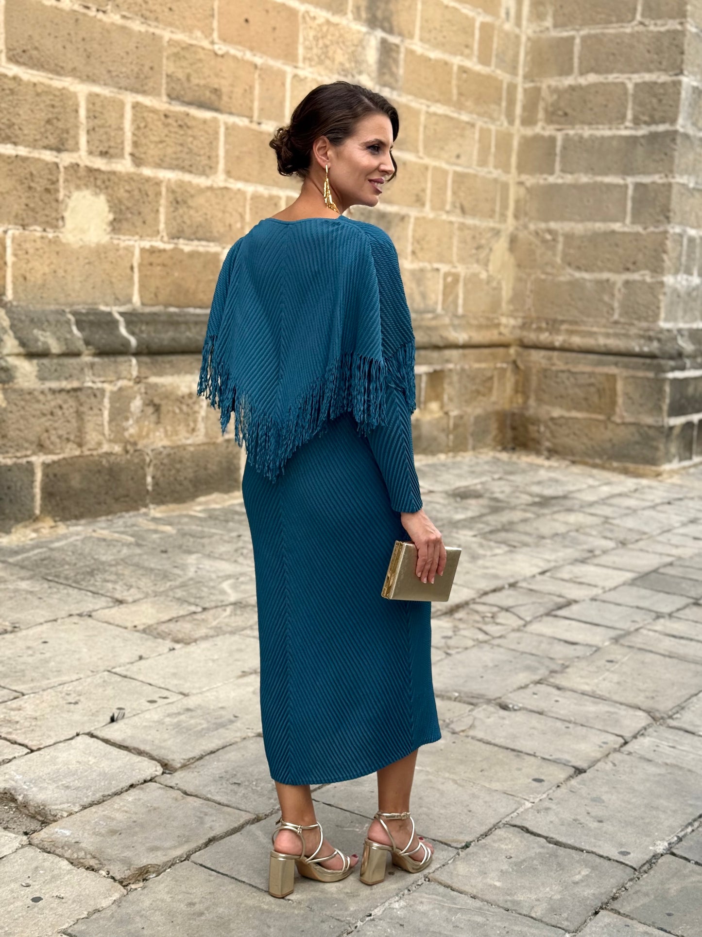 Vestido Zahara Petróleo
