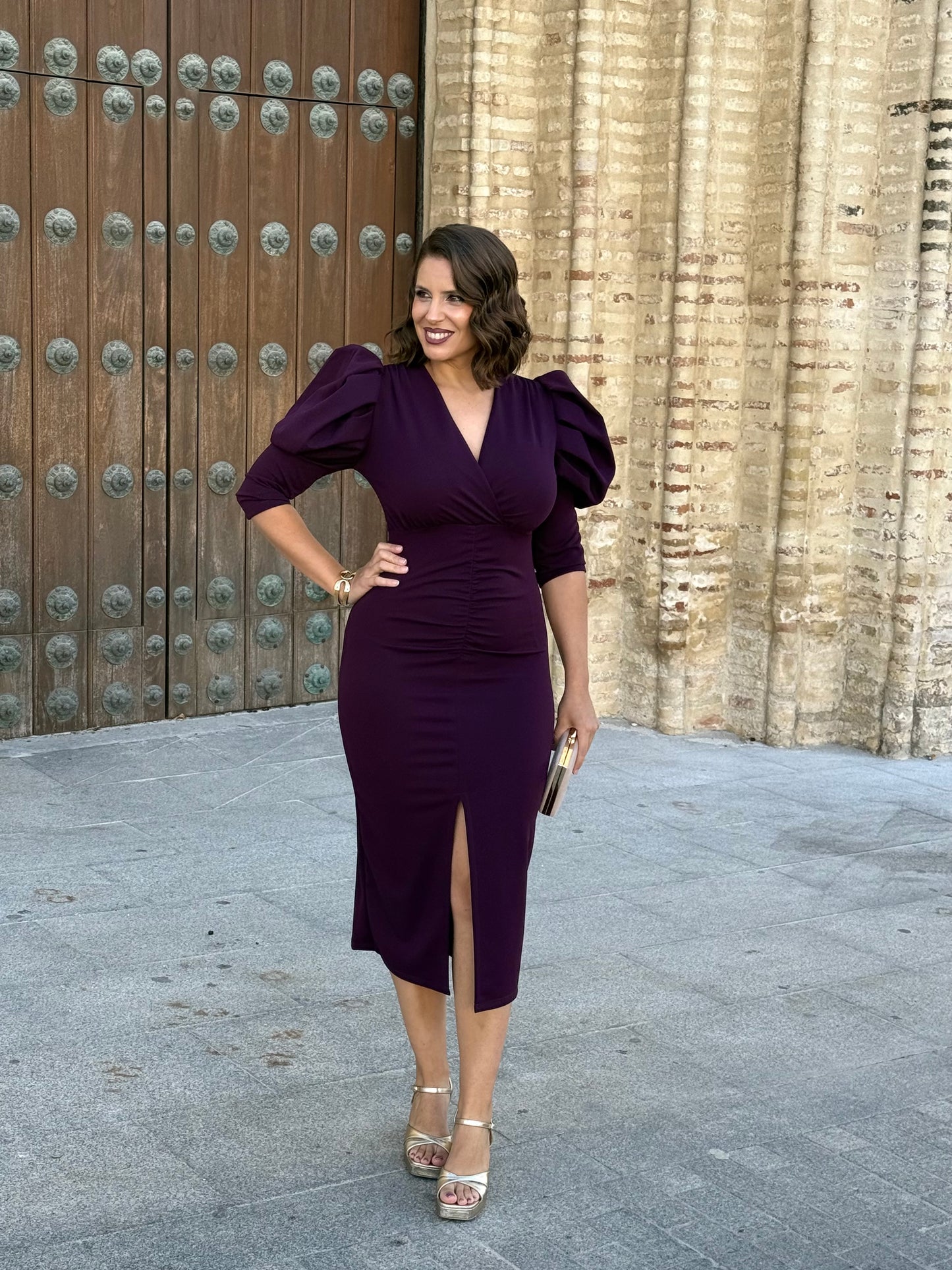 Vestido Sultana Burdeos