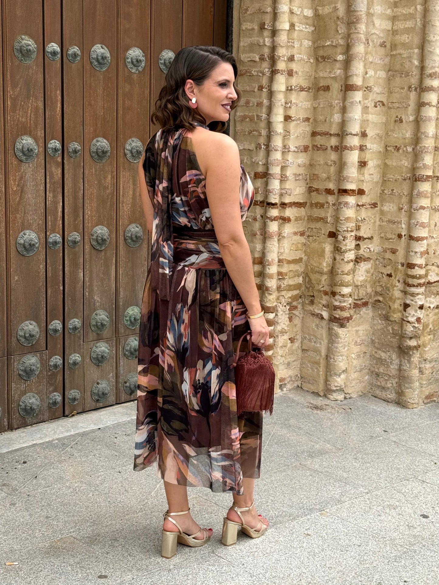Vestido Davinia Marrón