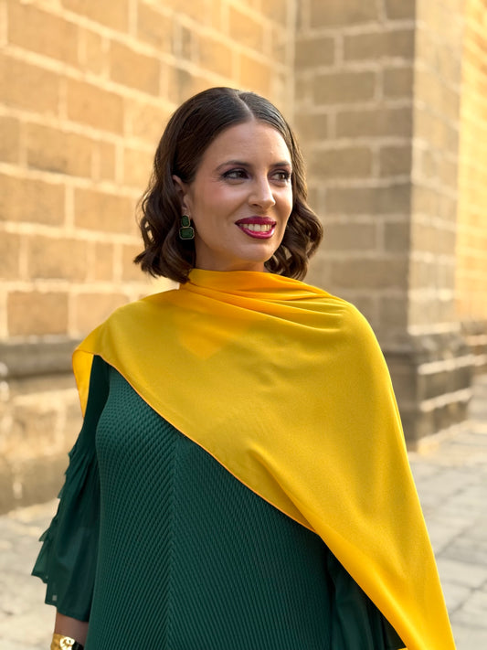 Capa de gasa amarillo