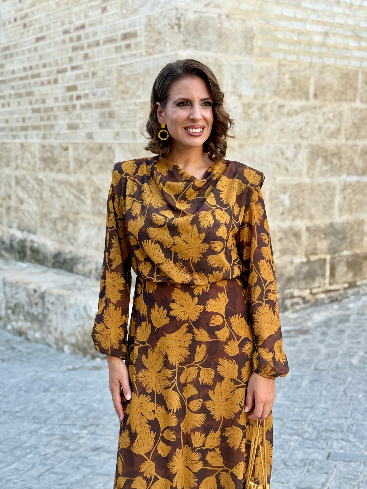 Vestido Mía Mostaza