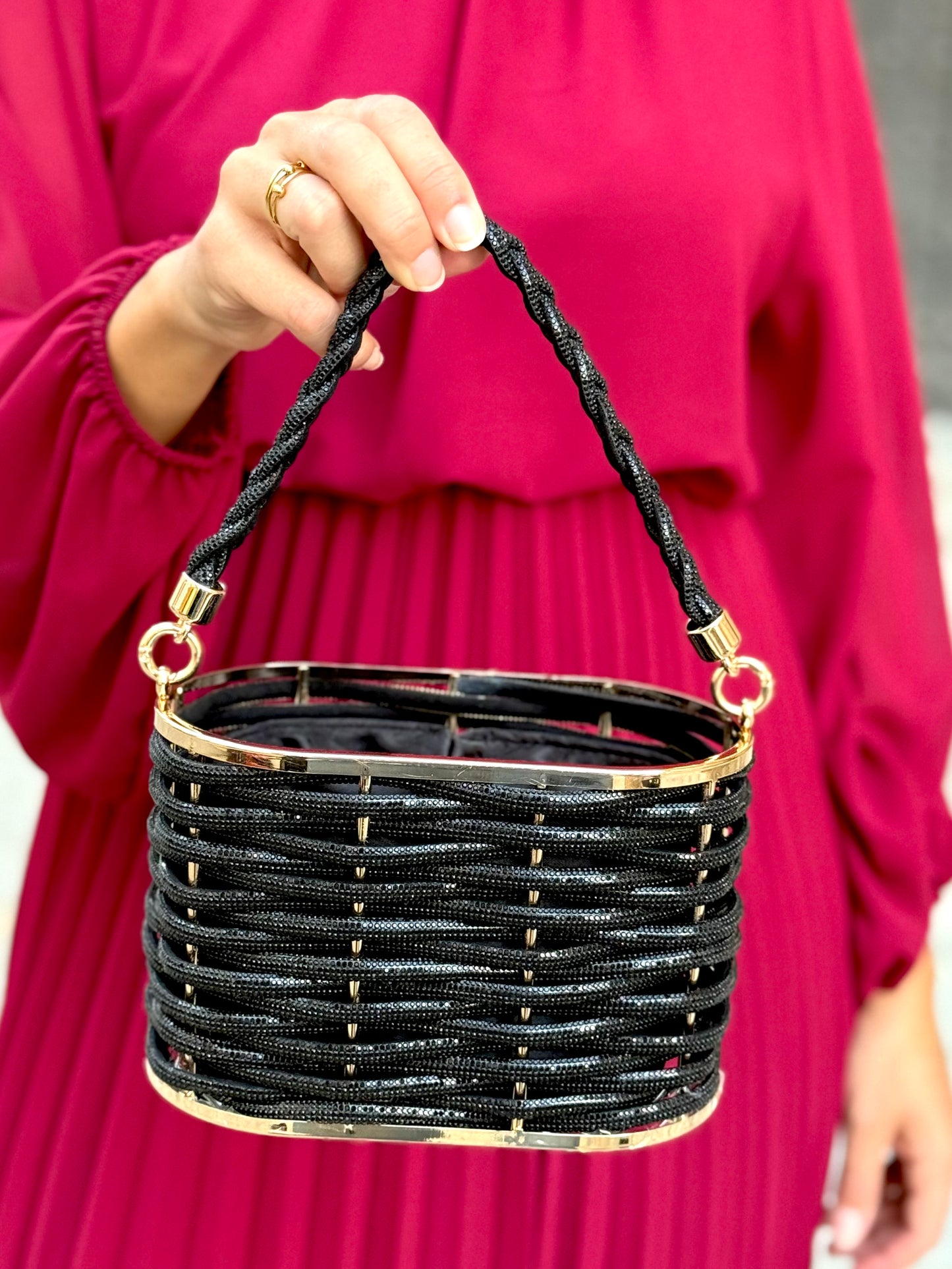 Bolso Cesta Negra