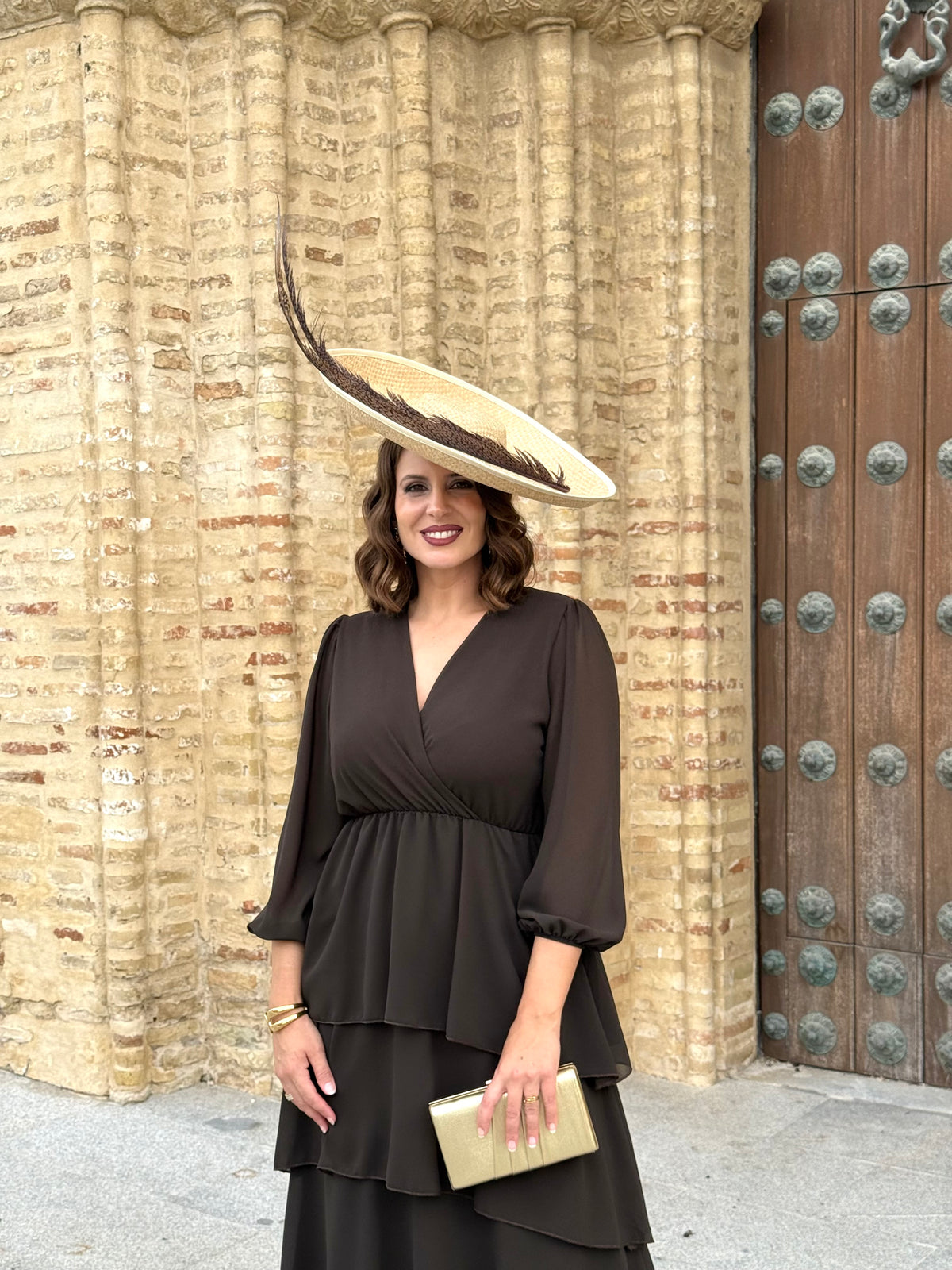 Vestido Salomé Marrón