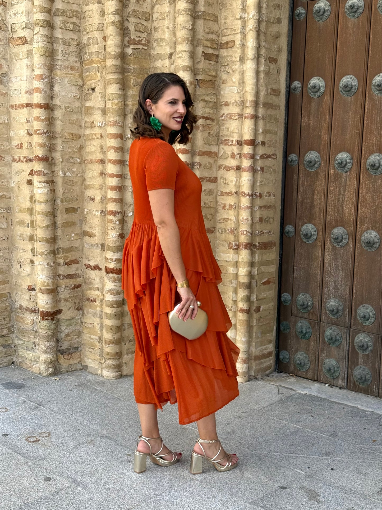 Vestido Luz Teja