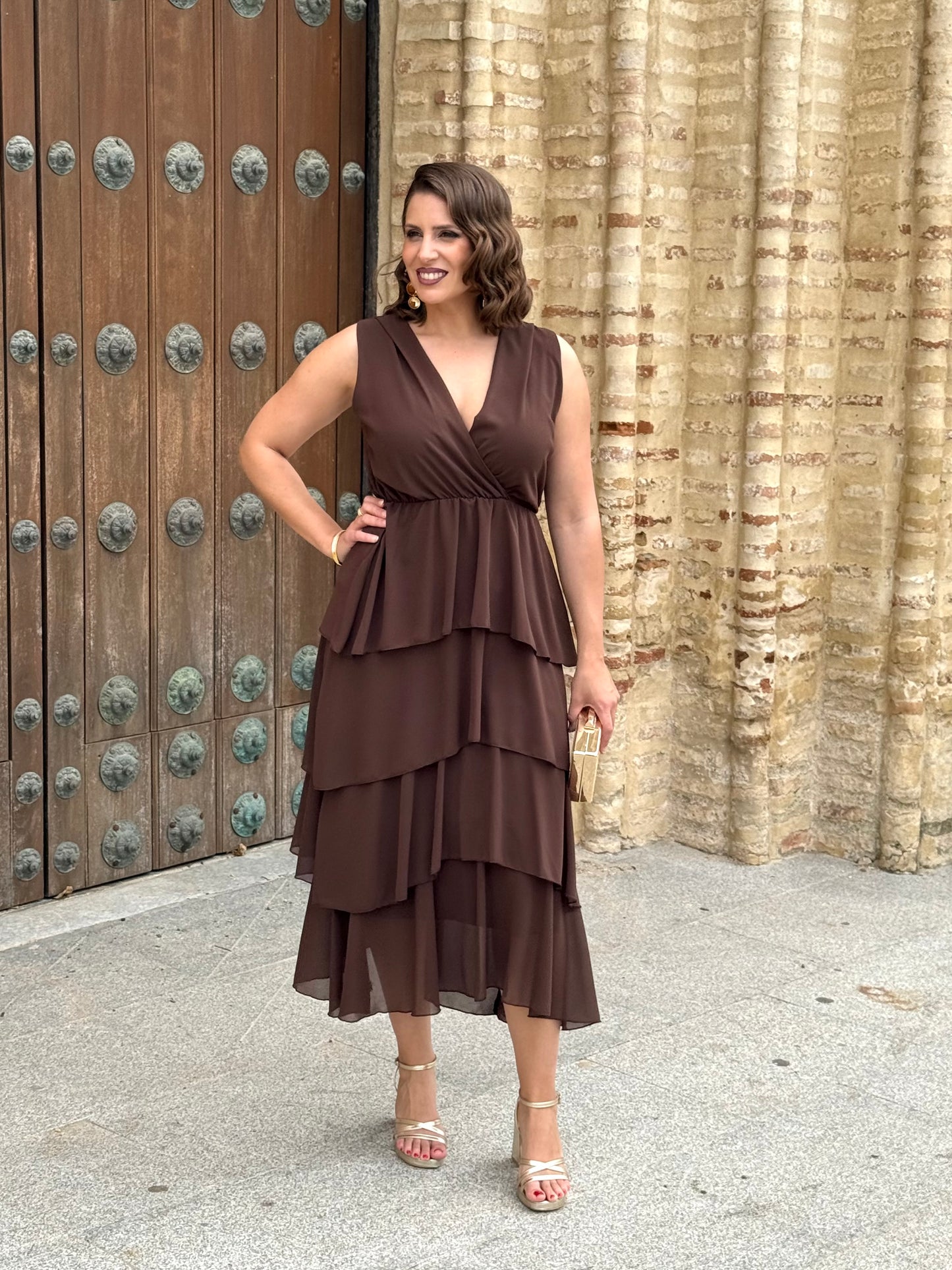Vestido Naiara Marrón