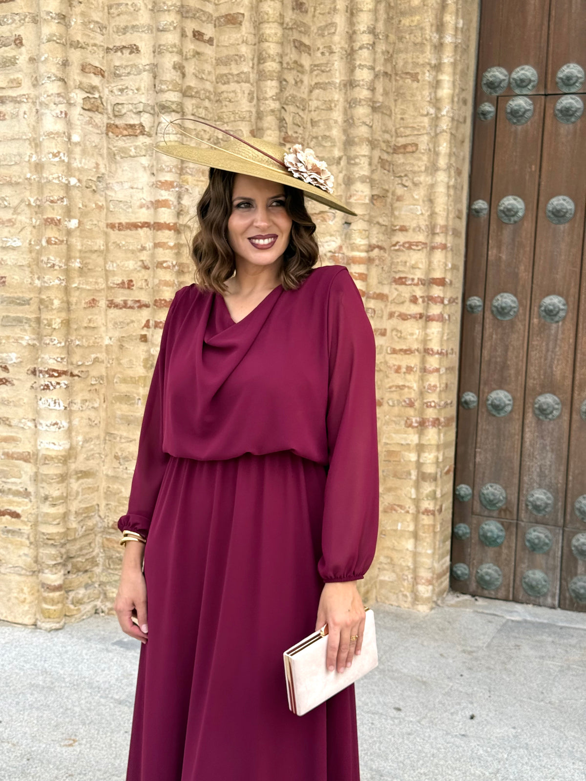 Vestido Miriam Burdeos