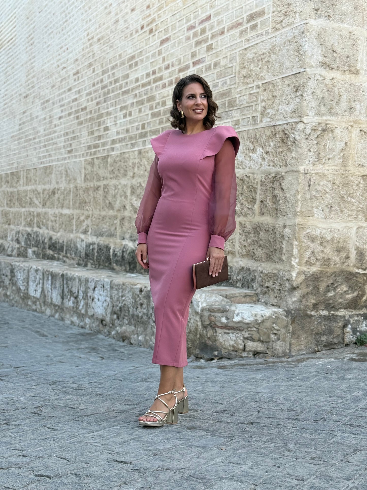 Vestido Aurora Rosa