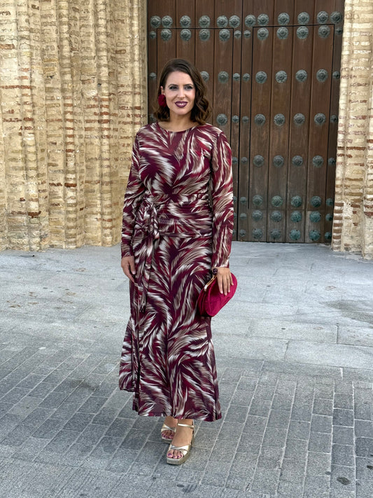 Vestido Amanda Burdeos