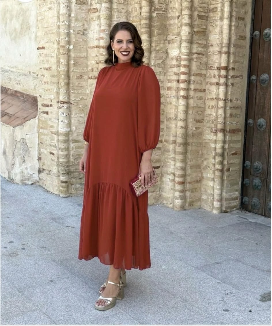 Vestido Amalia Teja
