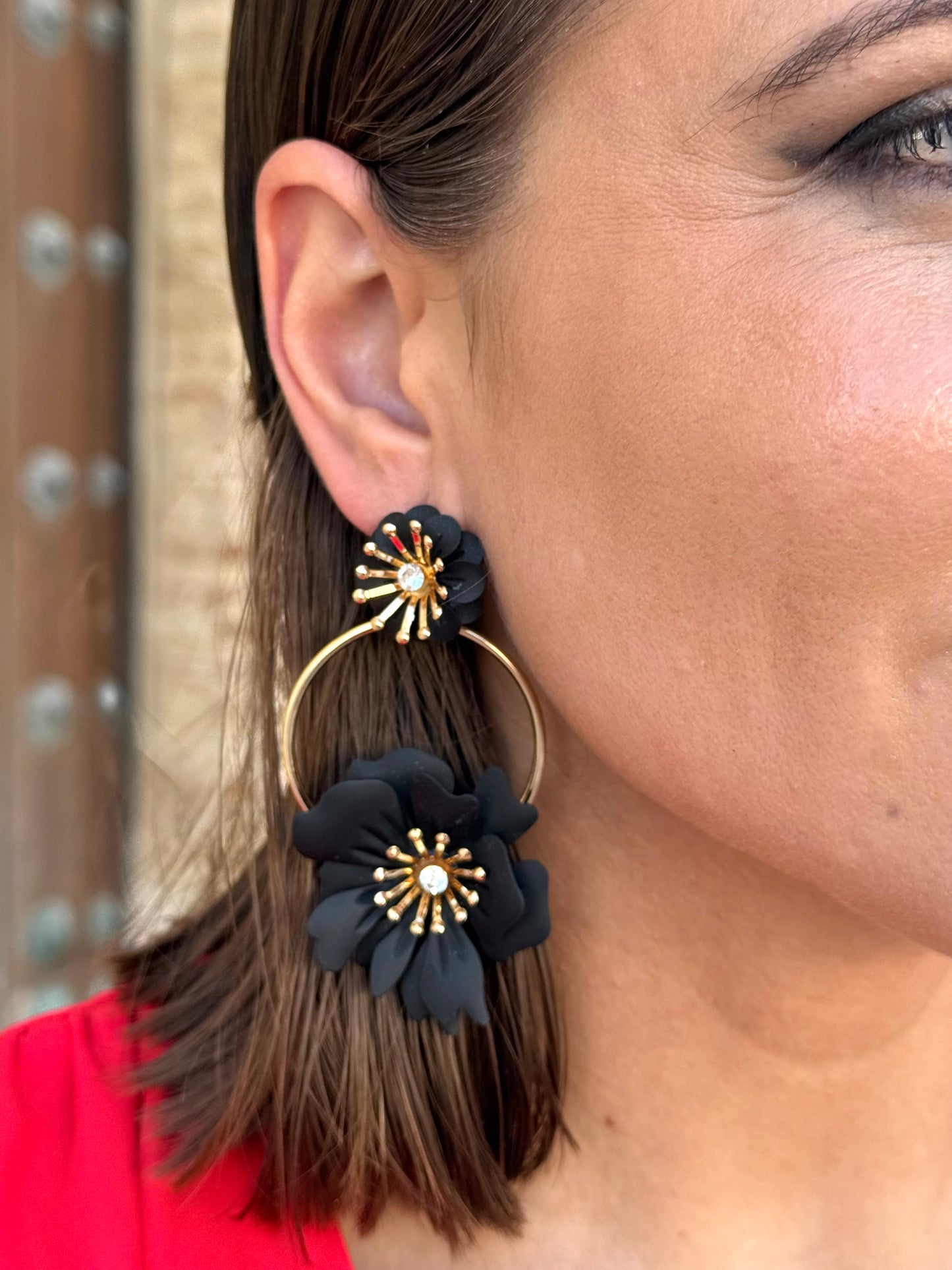 Pendientes Primavera Negro