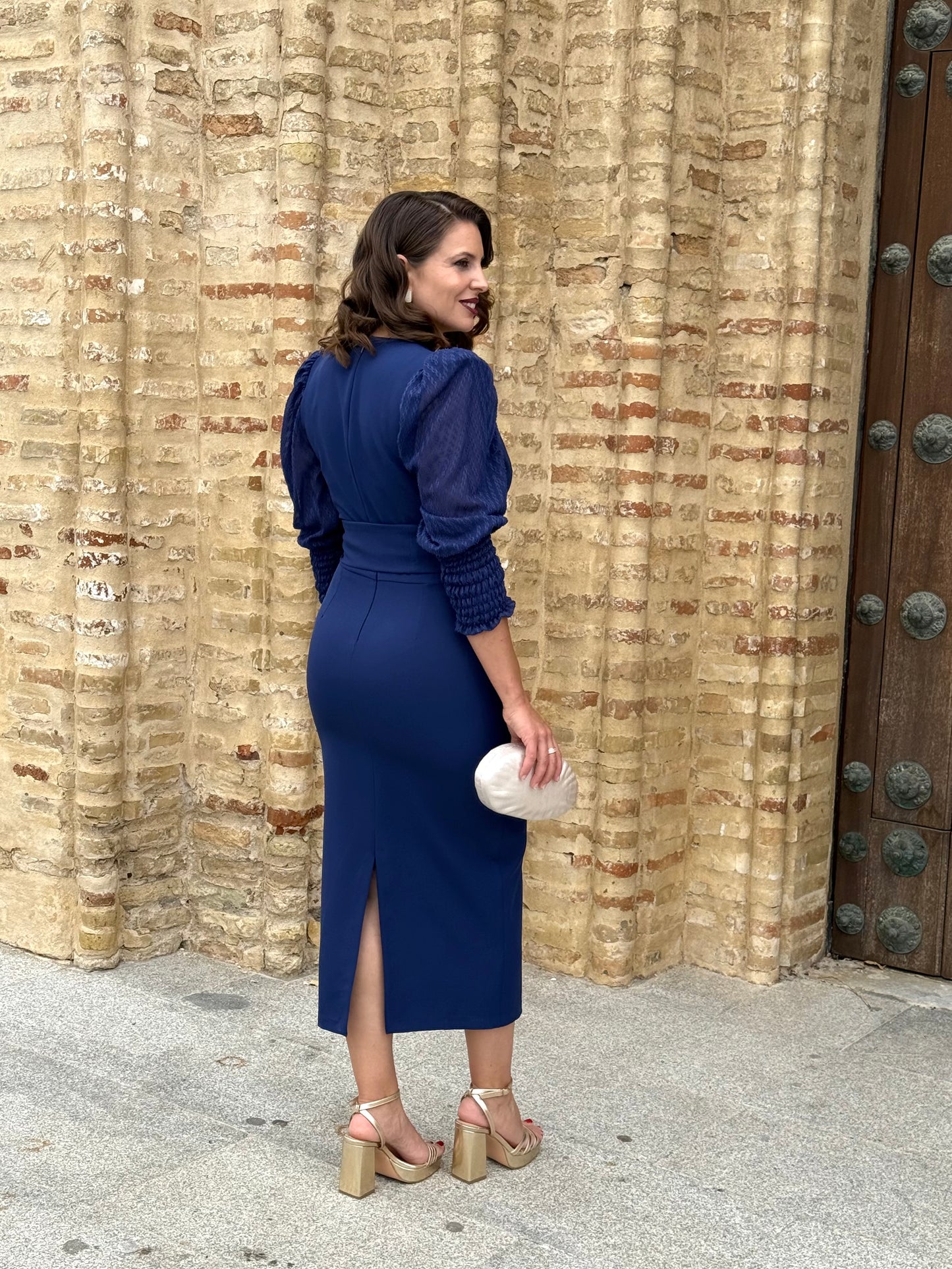 Vestido Vera Azul Marino