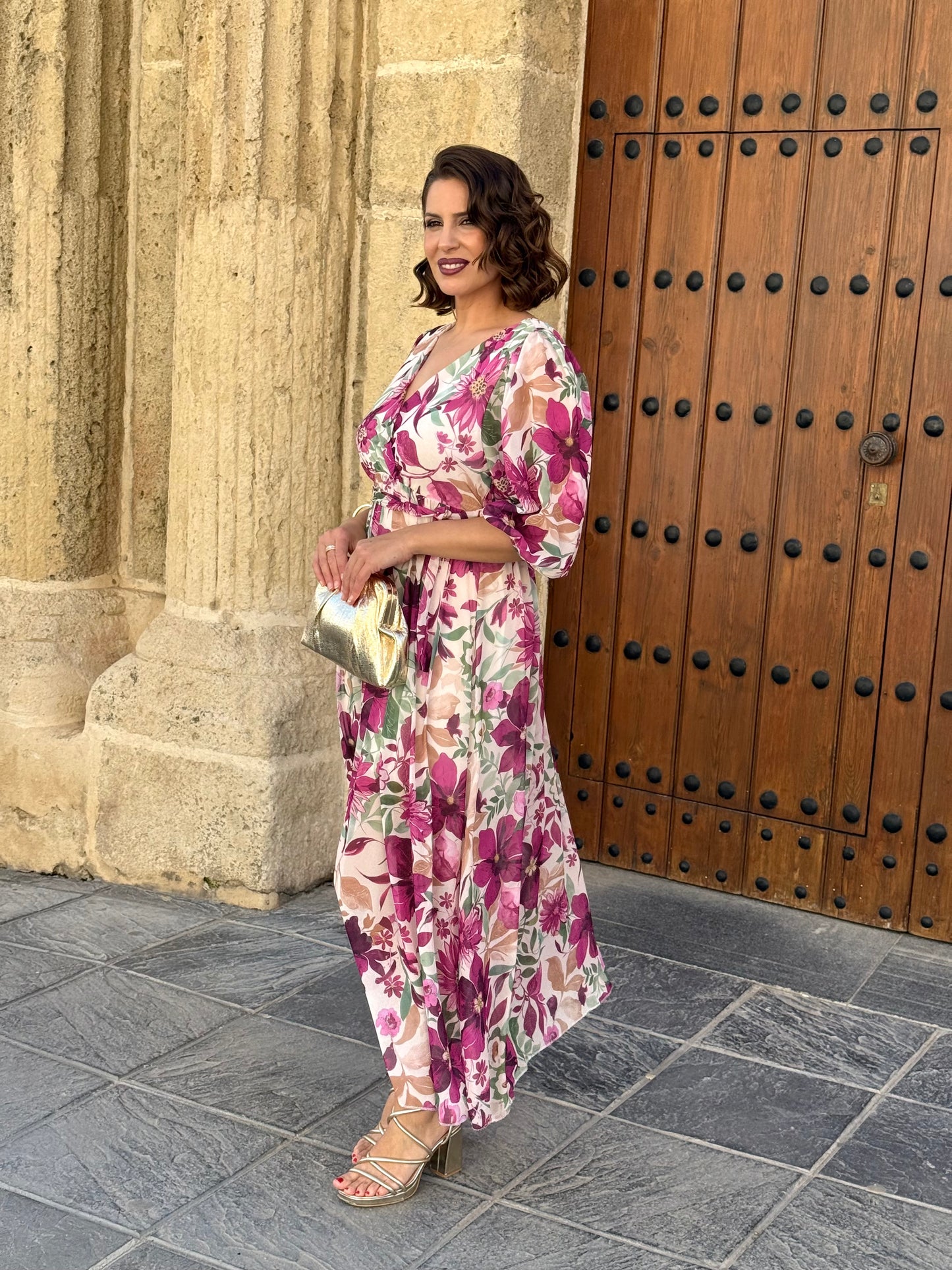 Vestido Sabina Buganvilla