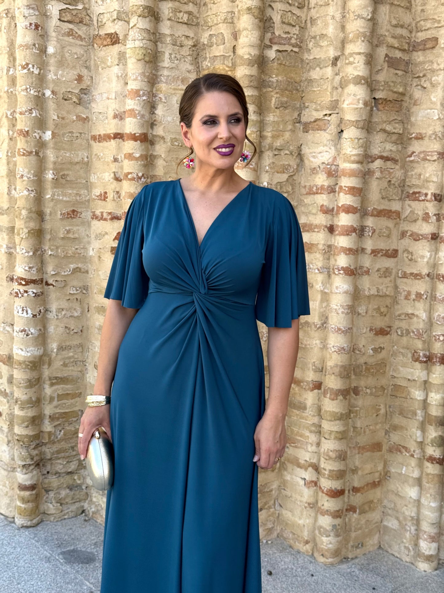 Vestido Zafira Petróleo