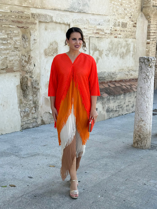 Vestido Adelaida Naranja