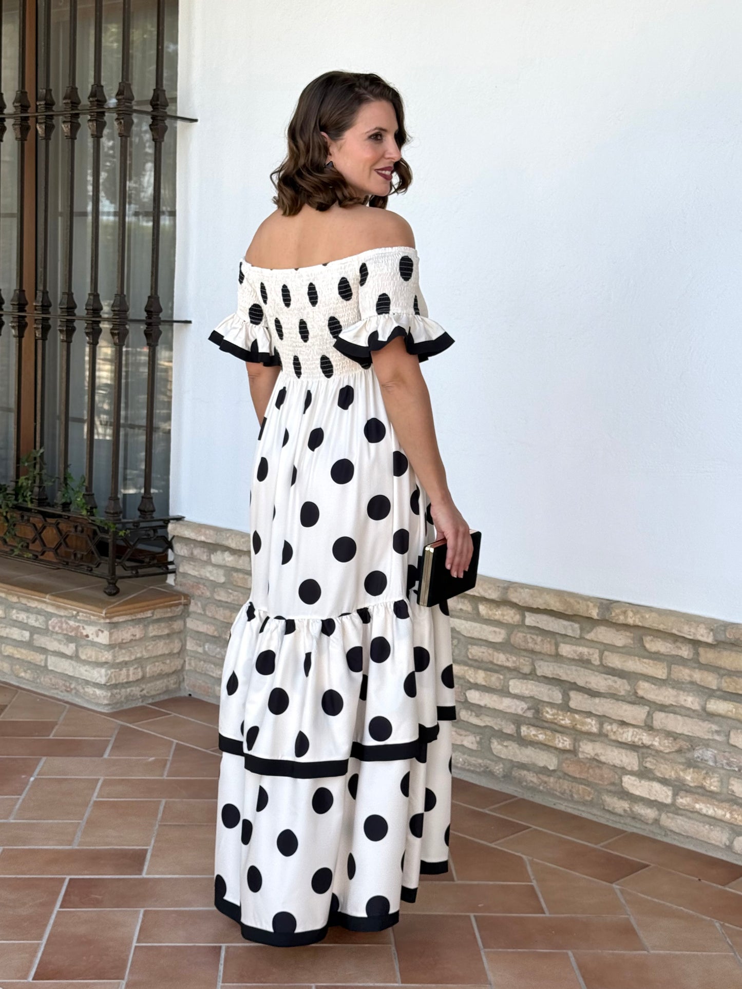 Vestido Jerez Blanco Roto