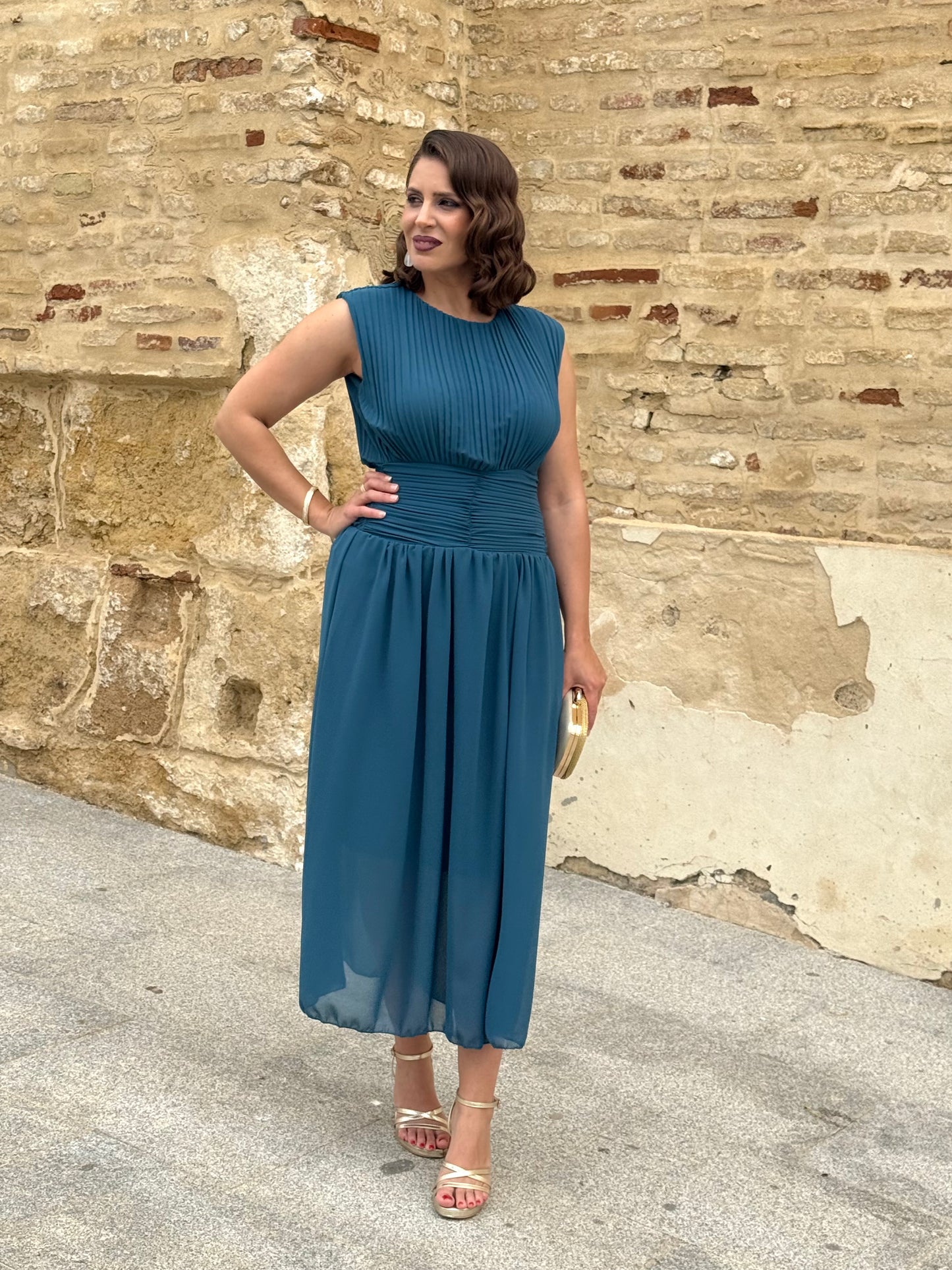 Vestido Nael Petróleo