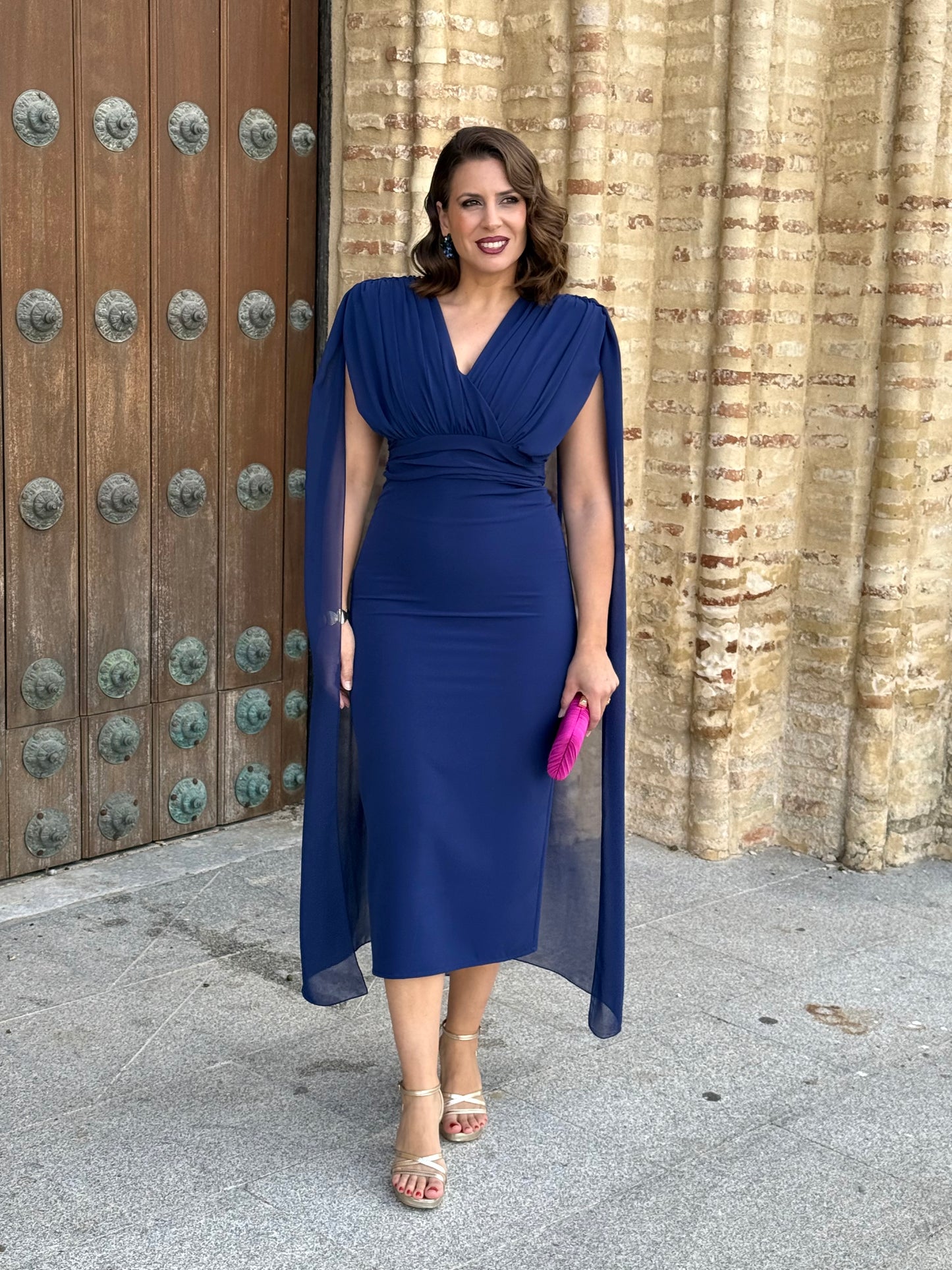Vestido Celinne Azul Marino