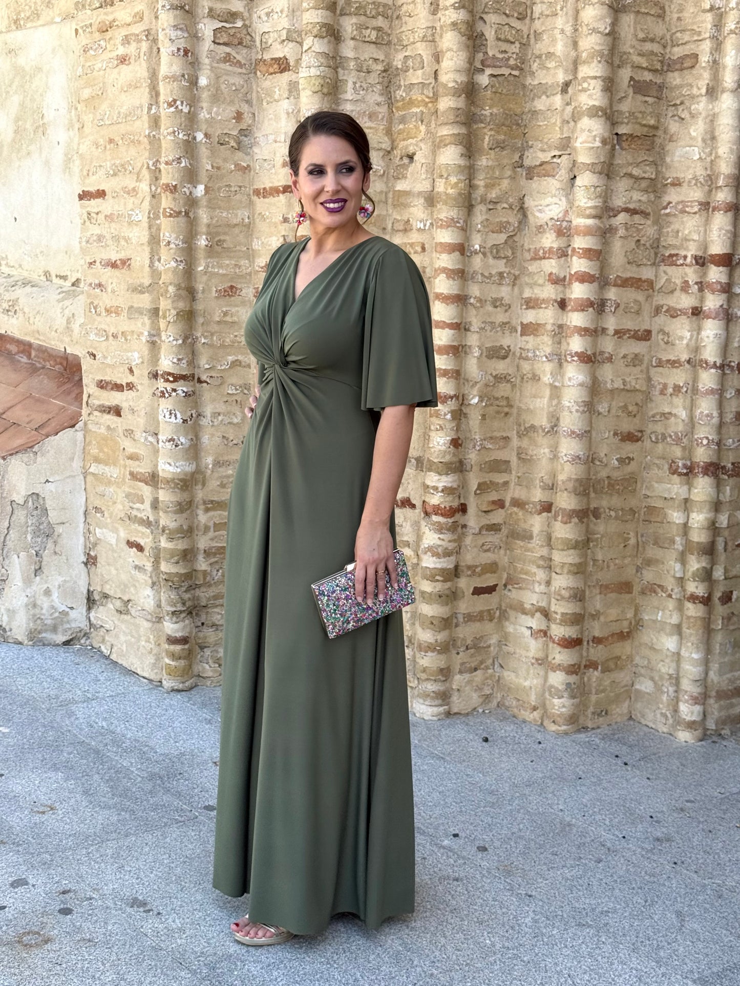 Vestido Zafira Verde Kaki