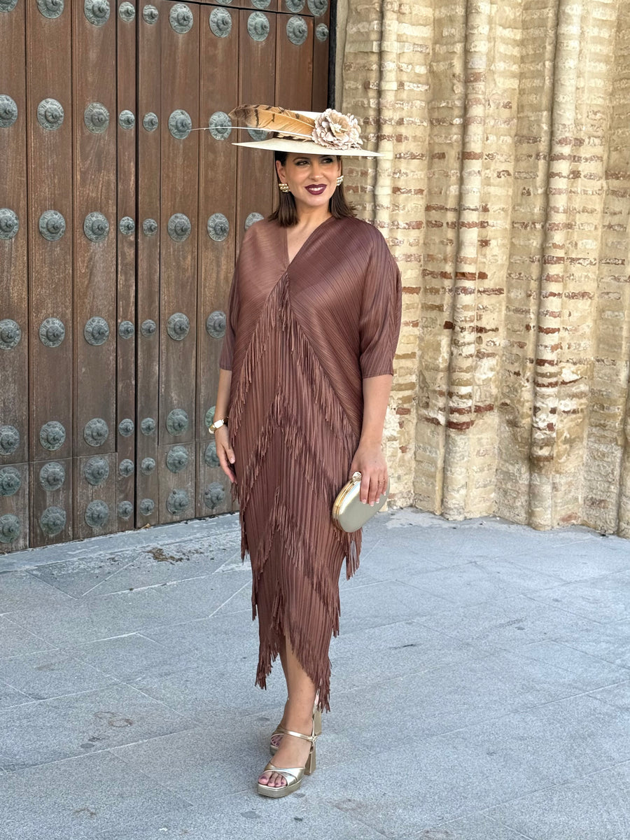 Vestido Adela Marrón