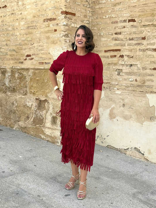 Vestido Almira Rojizo