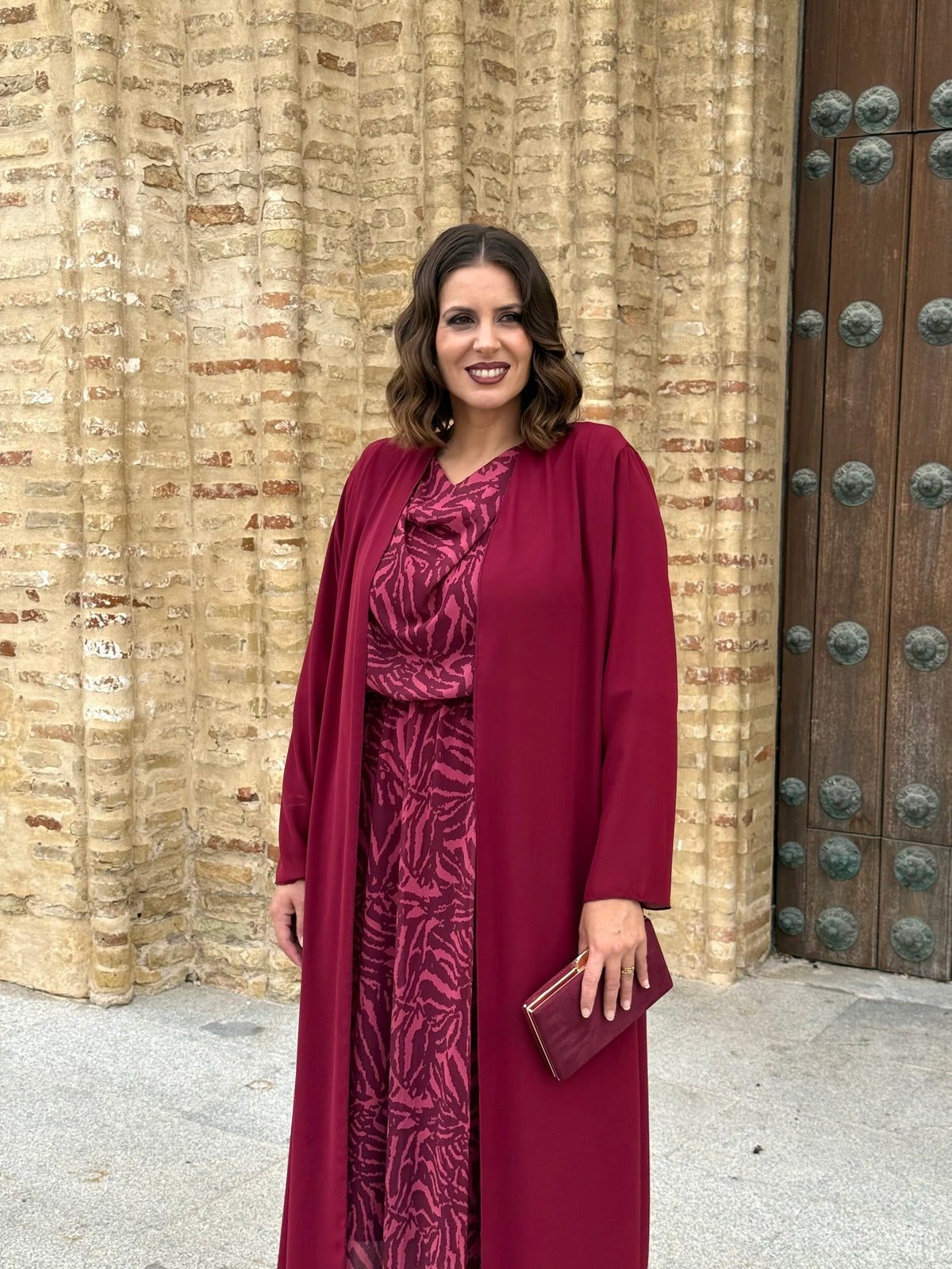 Kimono Gasa Burdeos