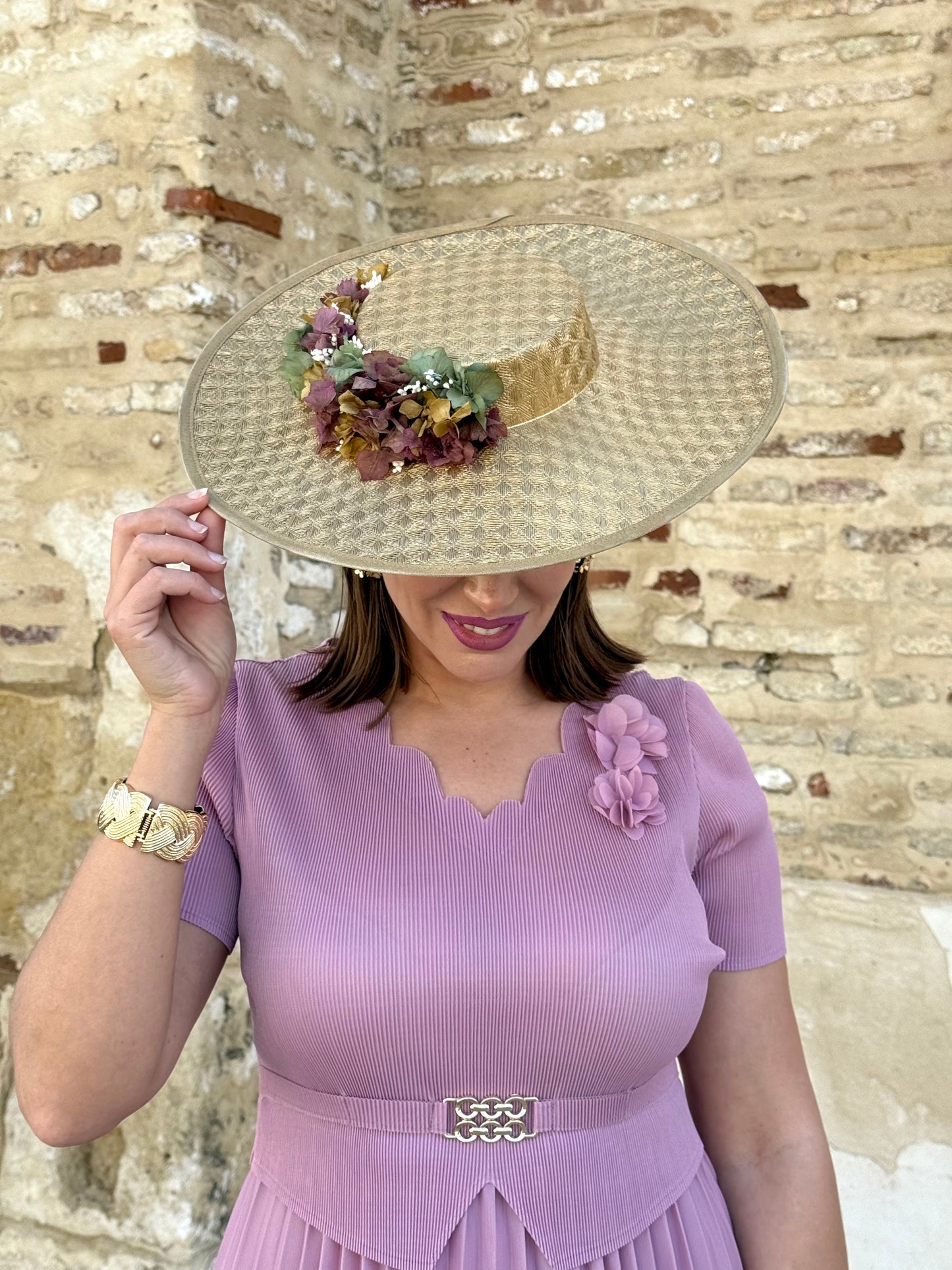 Pamela Floral Dorada