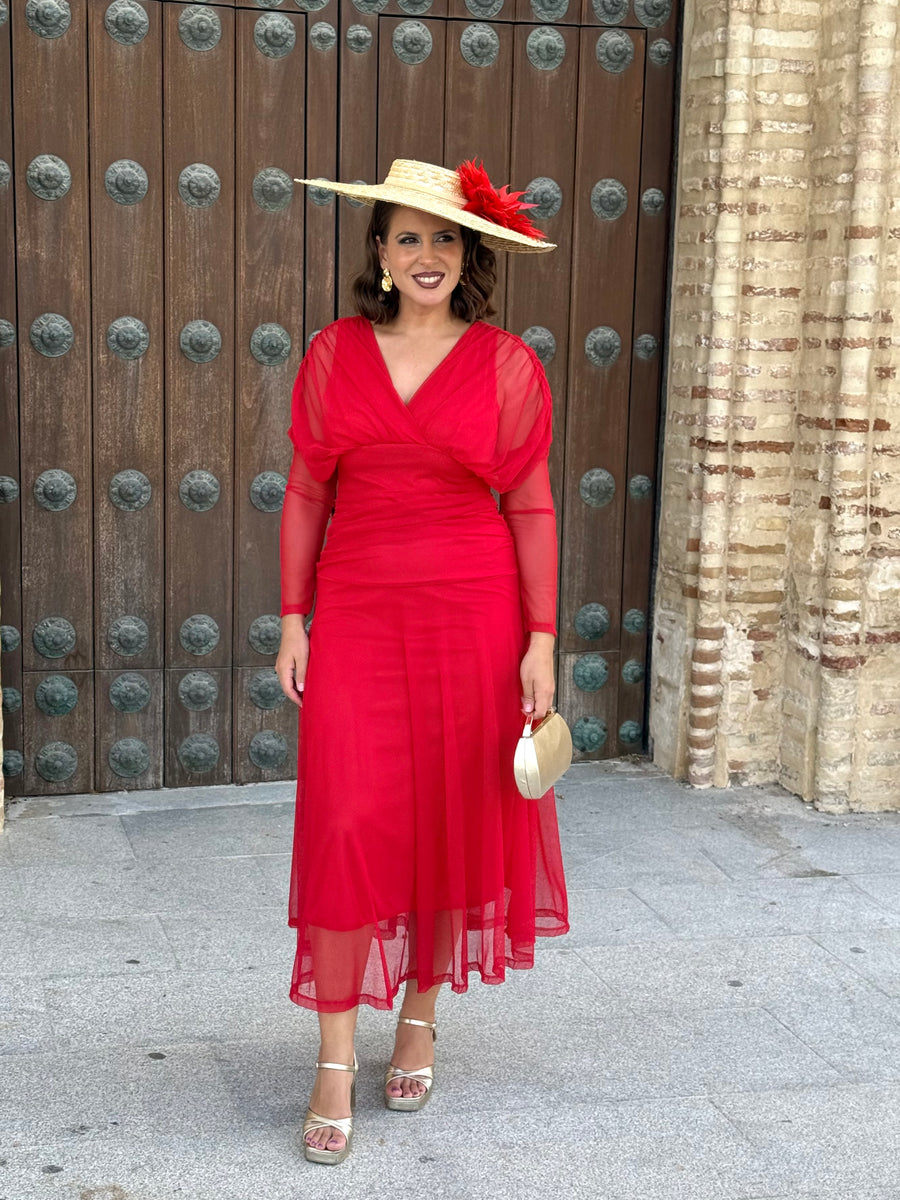Vestido Graciela Rojo