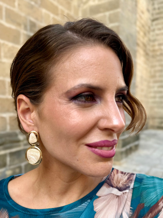 Pendientes Caleta Beige