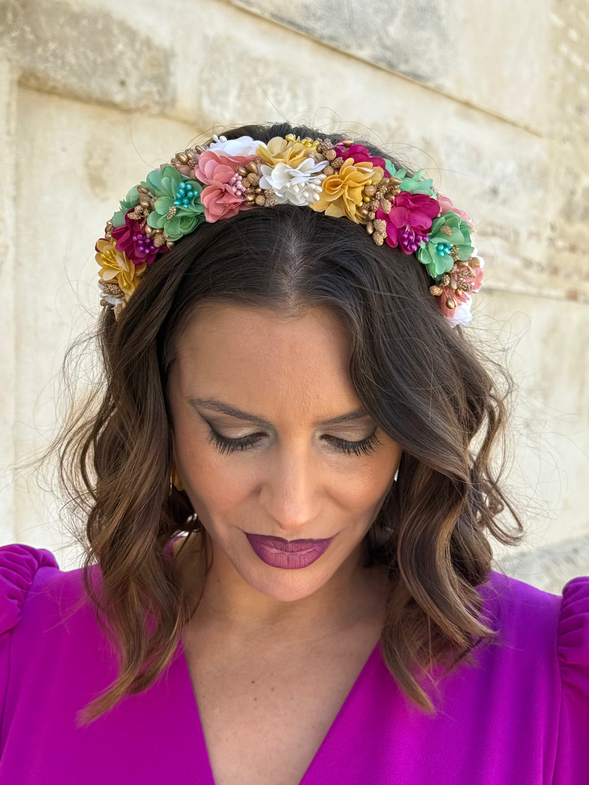 Diadema Floral Multicolor