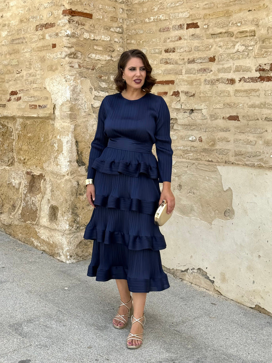 Vestido Lucrecia Azul Marino
