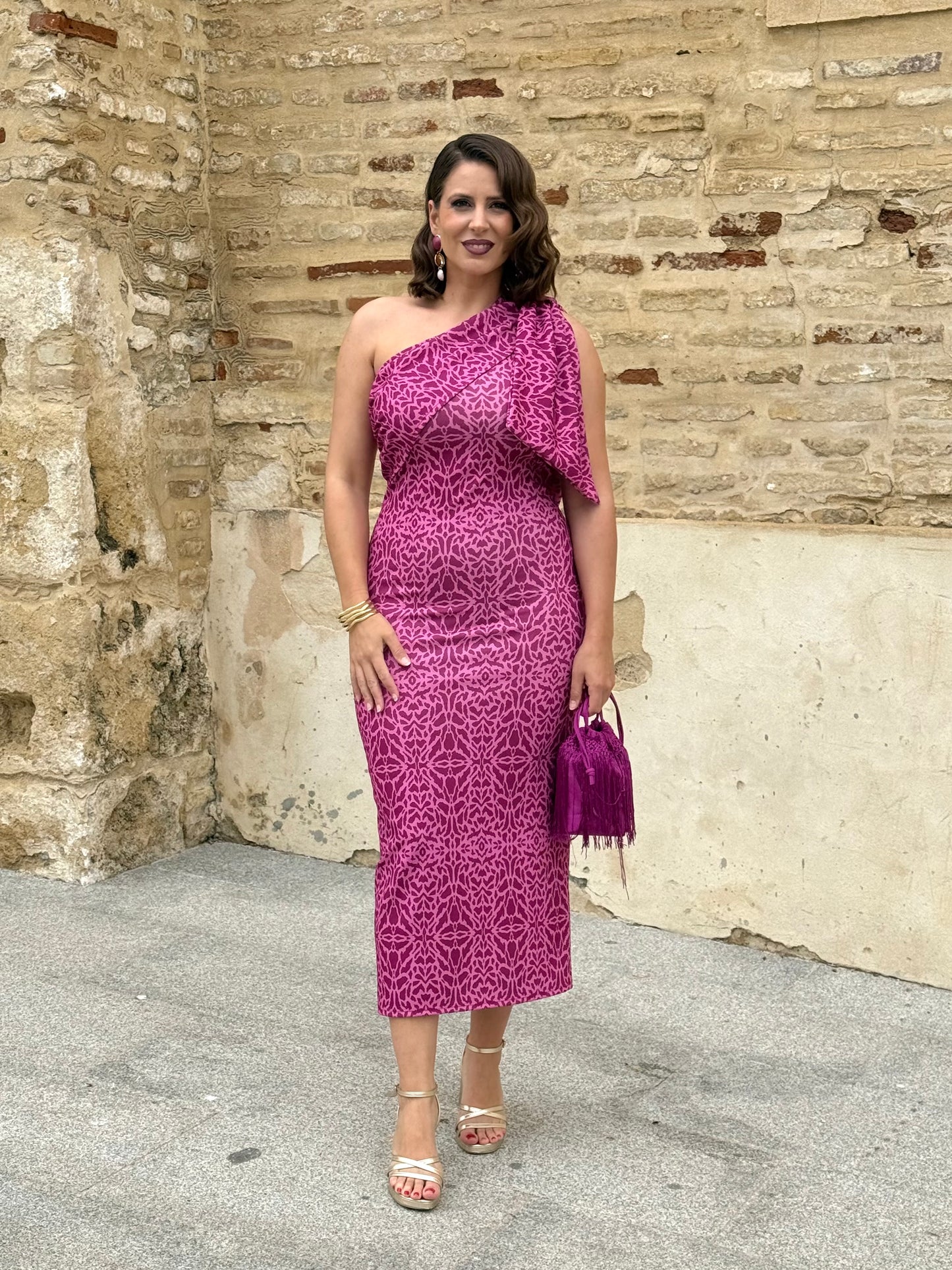 Vestido Liria Buganvilla