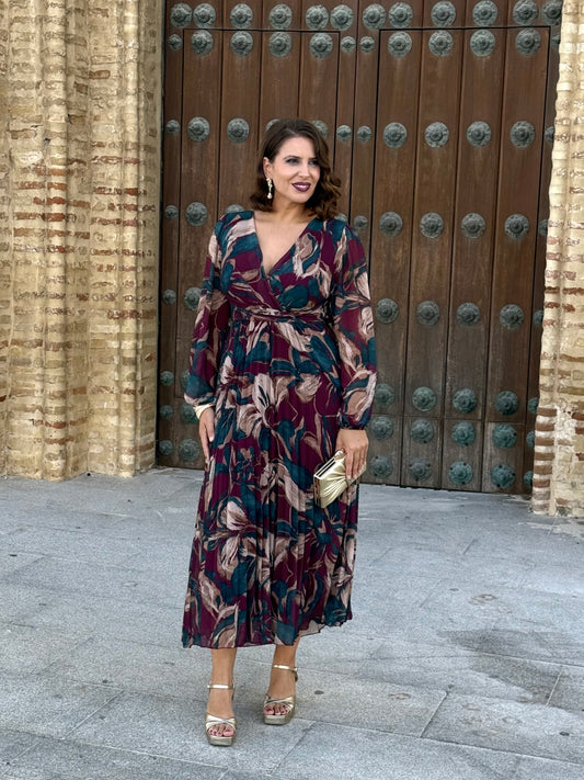 Vestido Nadia Estampado Buganvilla