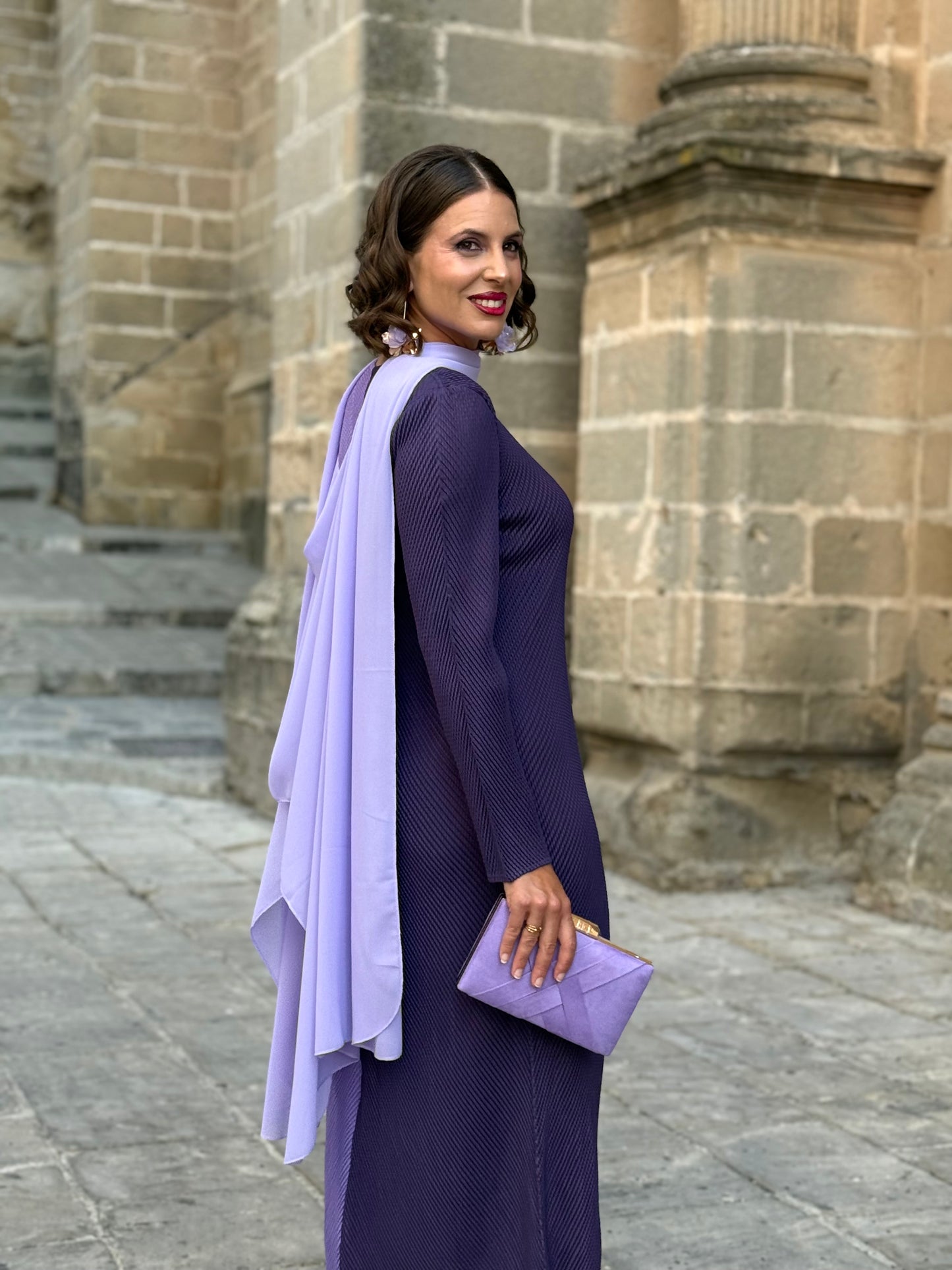 Capa De Gasa Malva