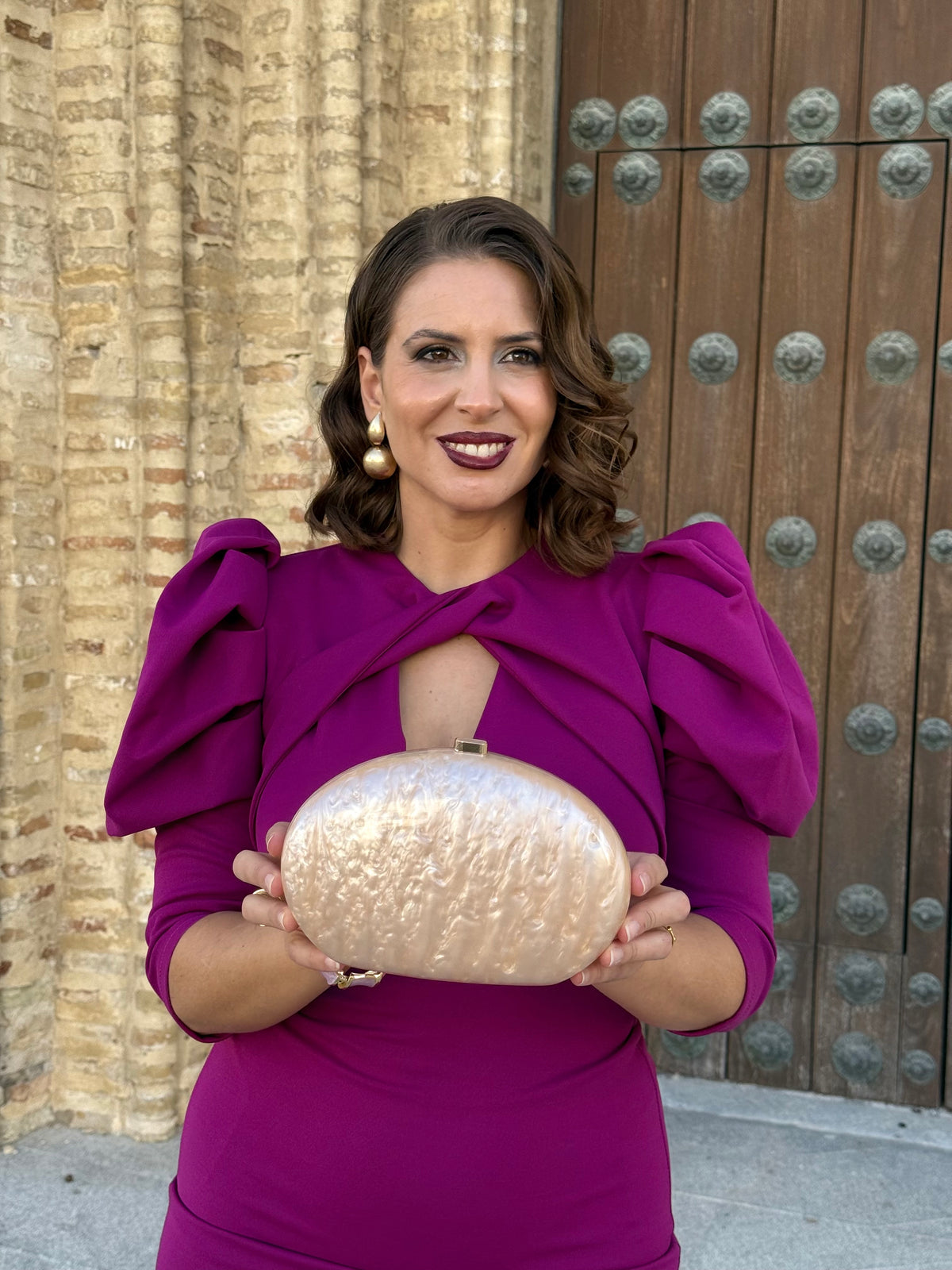 Bolso Clutch Lisa Champagne