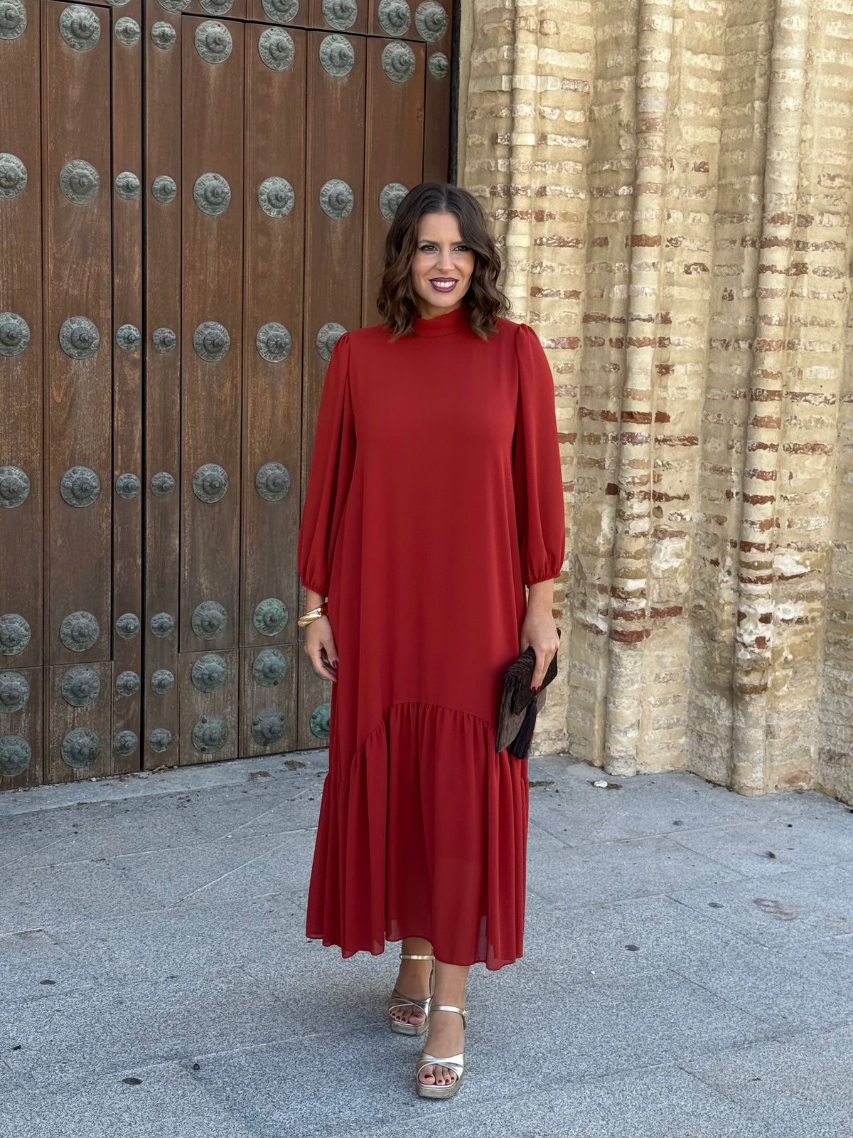Vestido Amalia Teja