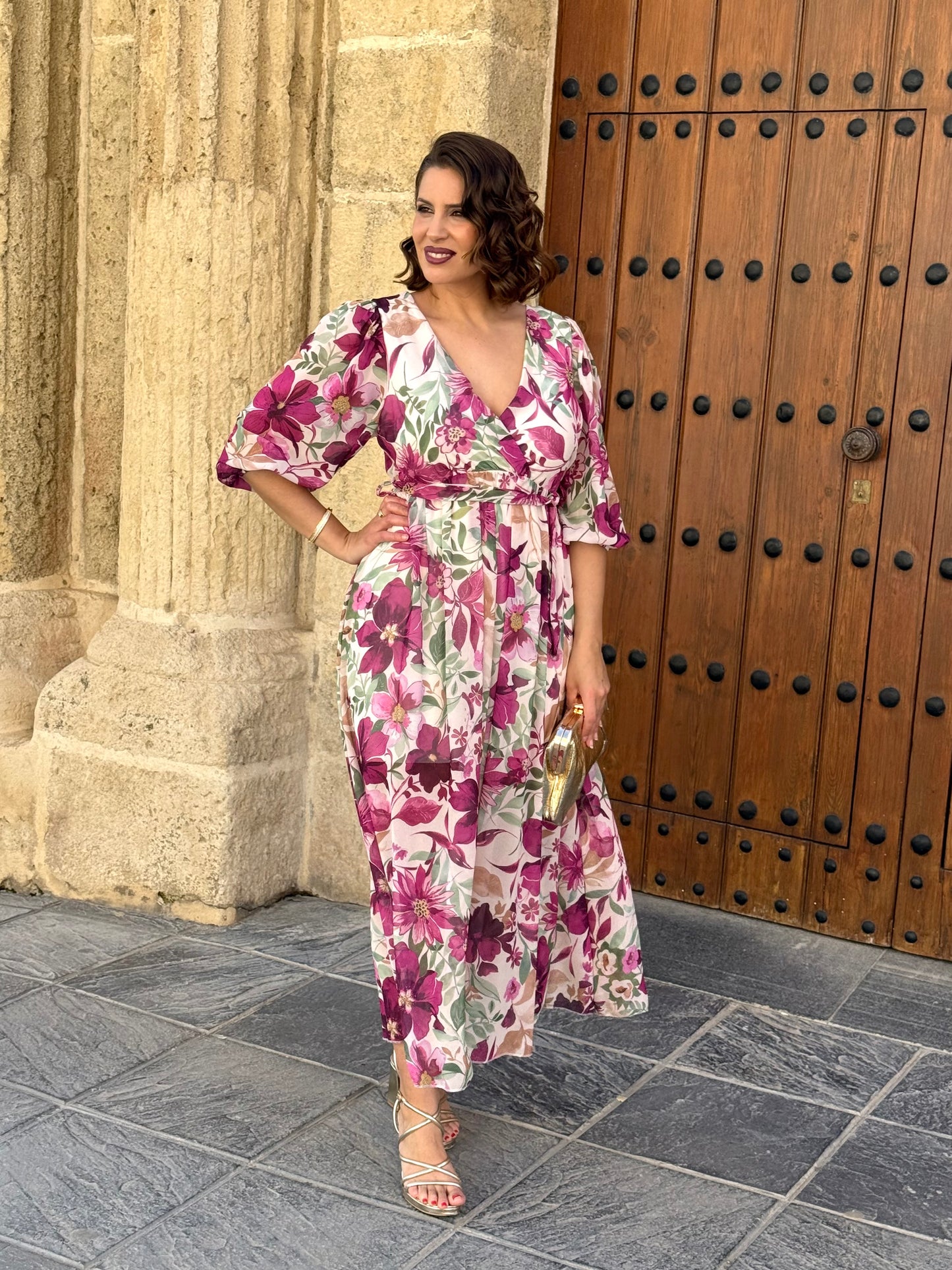 Vestido Sabina Buganvilla