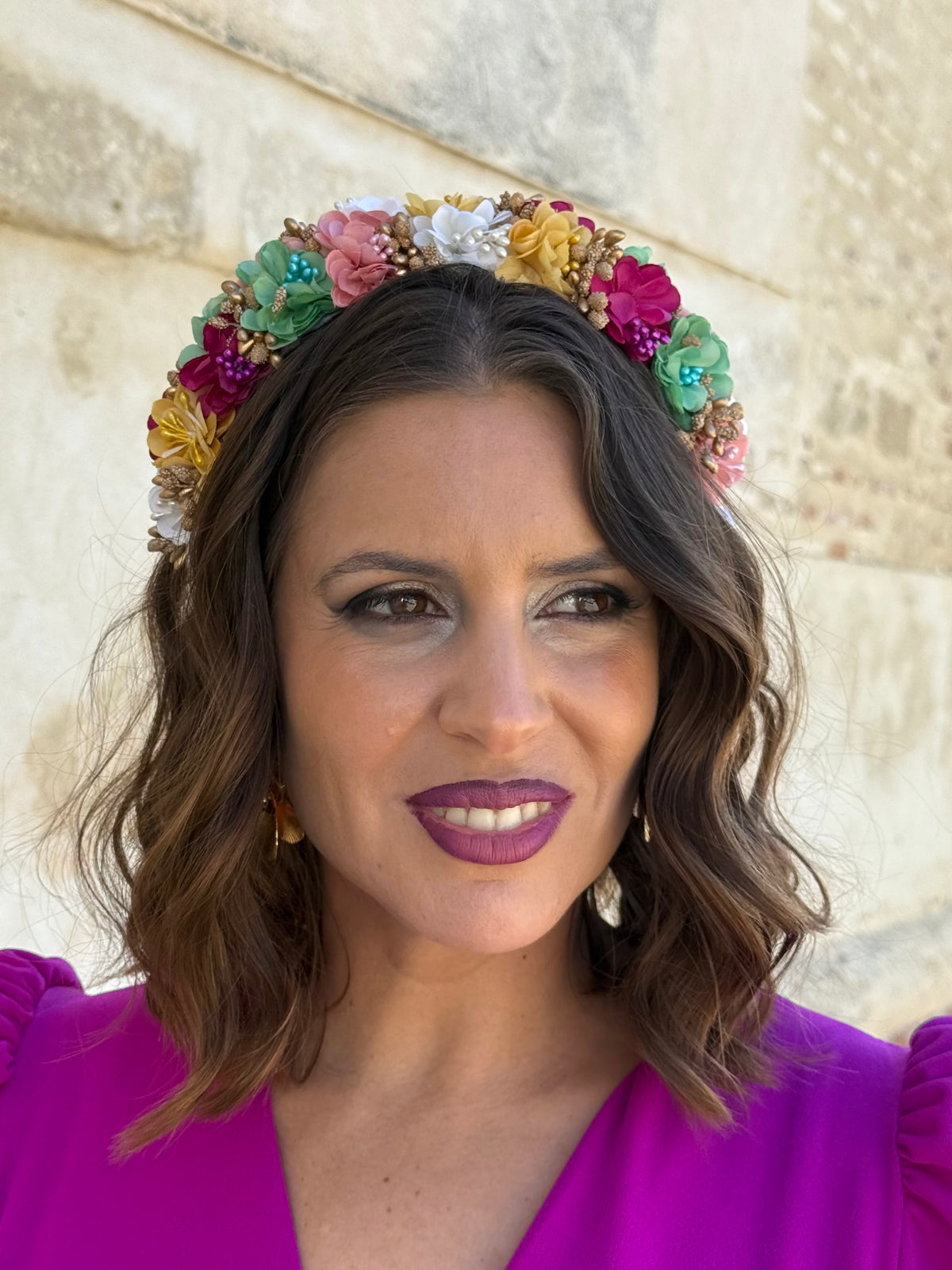 Diadema Floral Multicolor