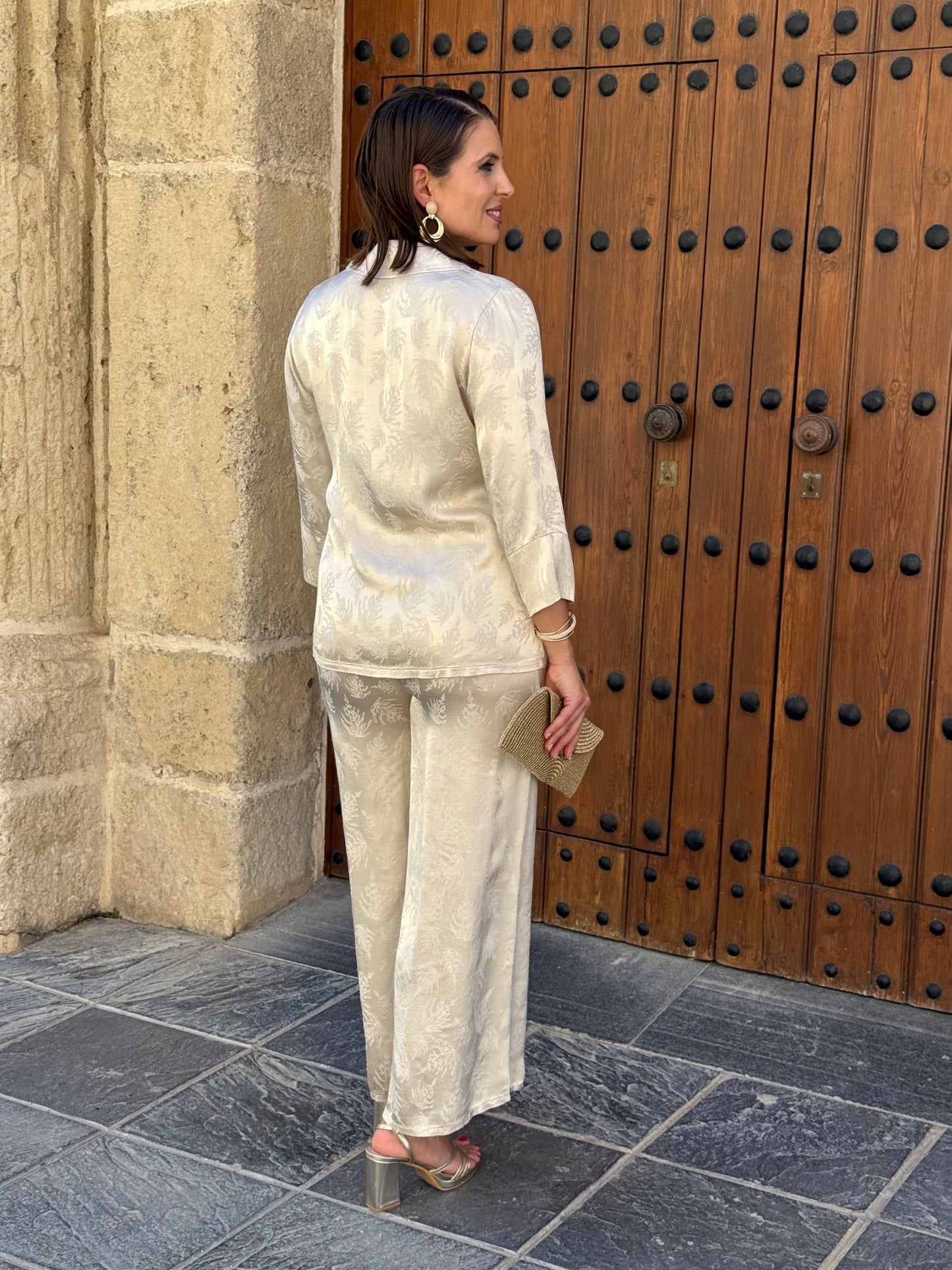 Conjunto Valenza Beige perlado