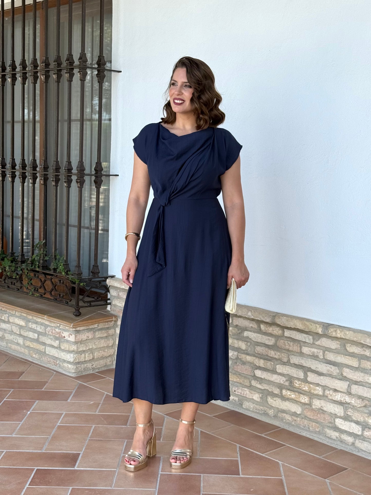 Vestido Sofía  Azul Marino