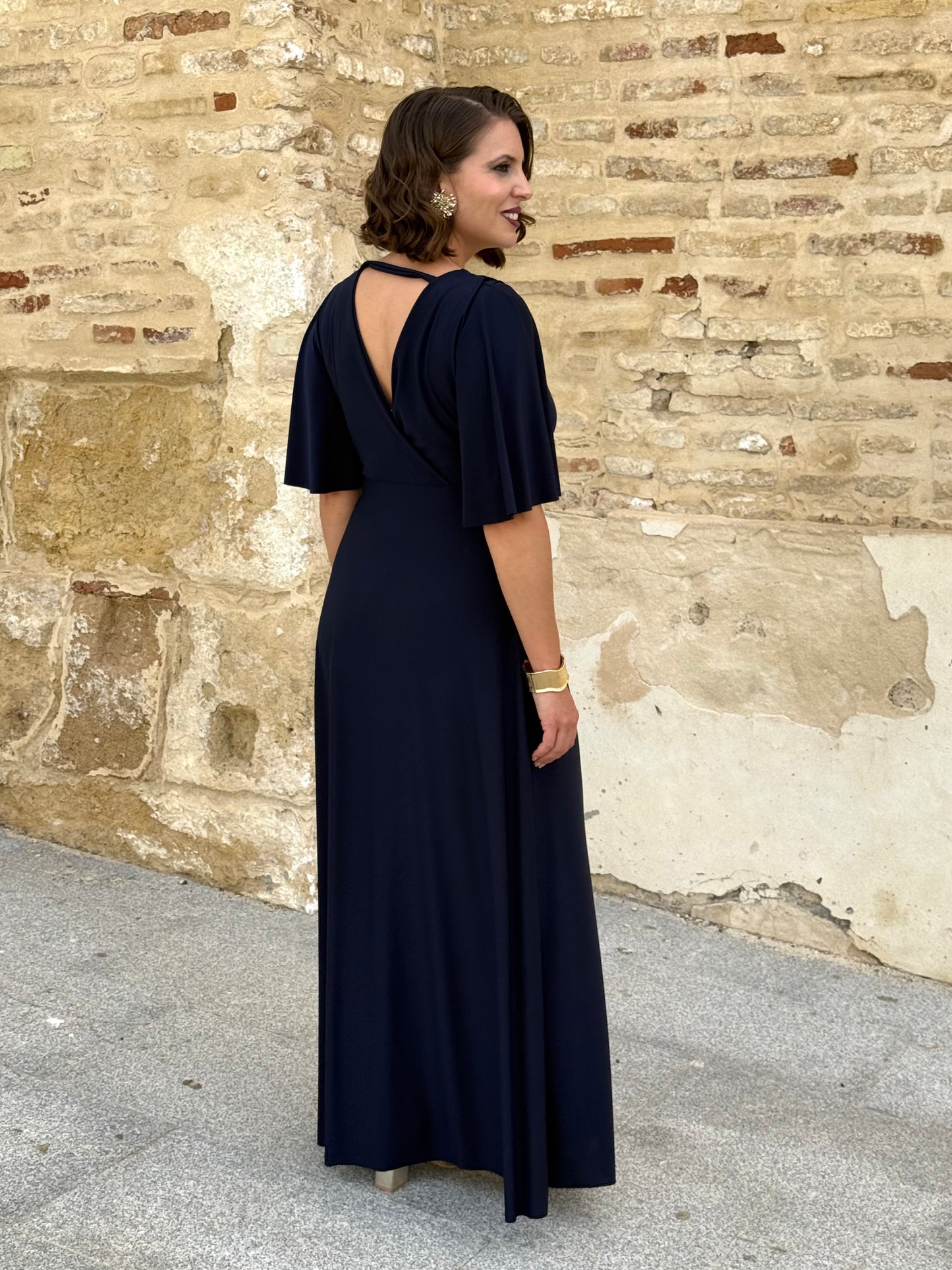 Vestido Zafira Azul Marino