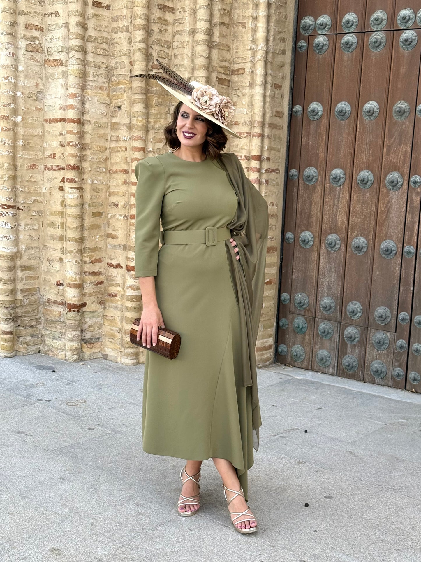 Vestido Palmira Verde Oliva