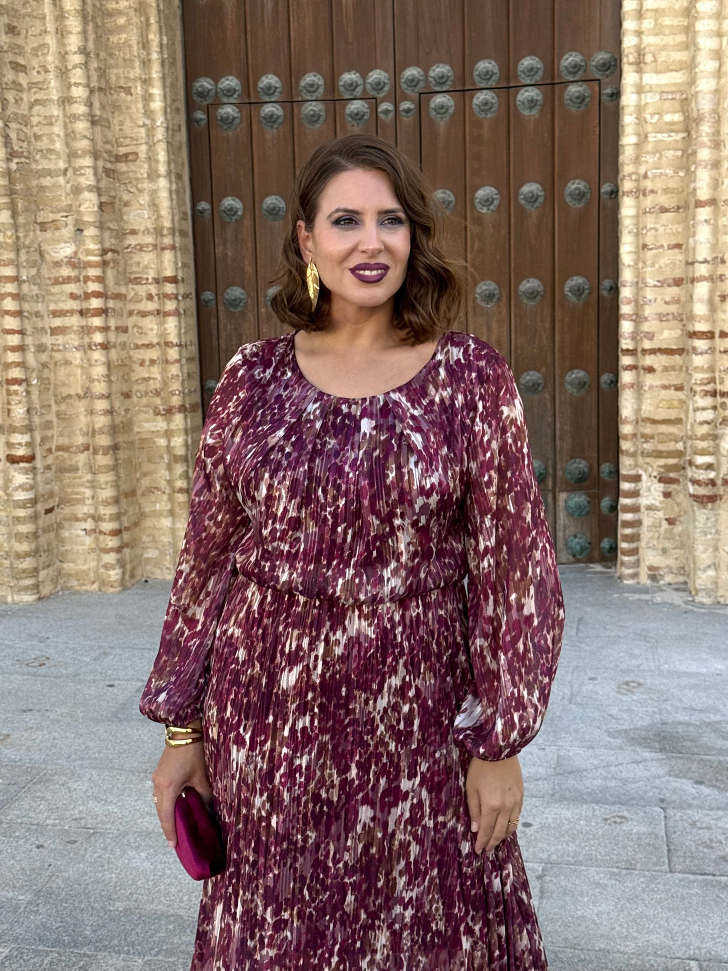 Vestido Bruma Estampado Buganvilla
