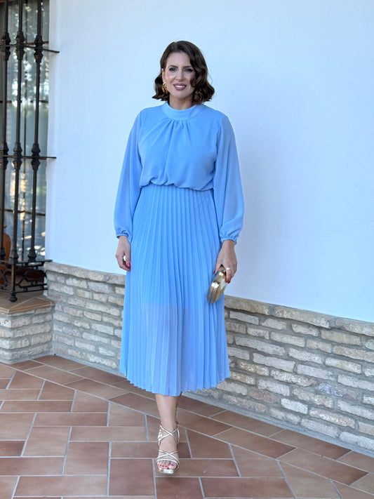 Vestido Julieta Celeste