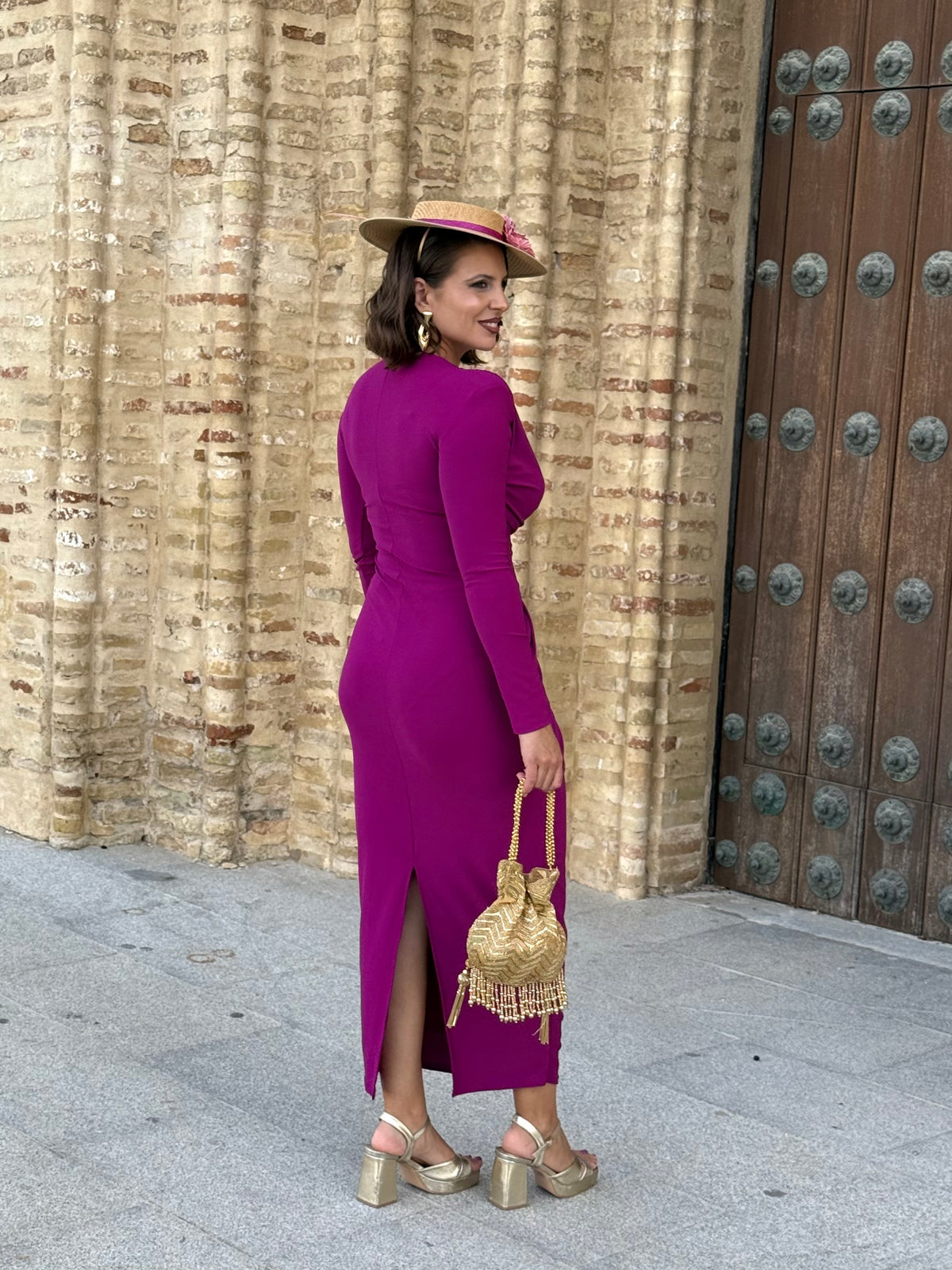 Vestido Cayetana Buganvilla