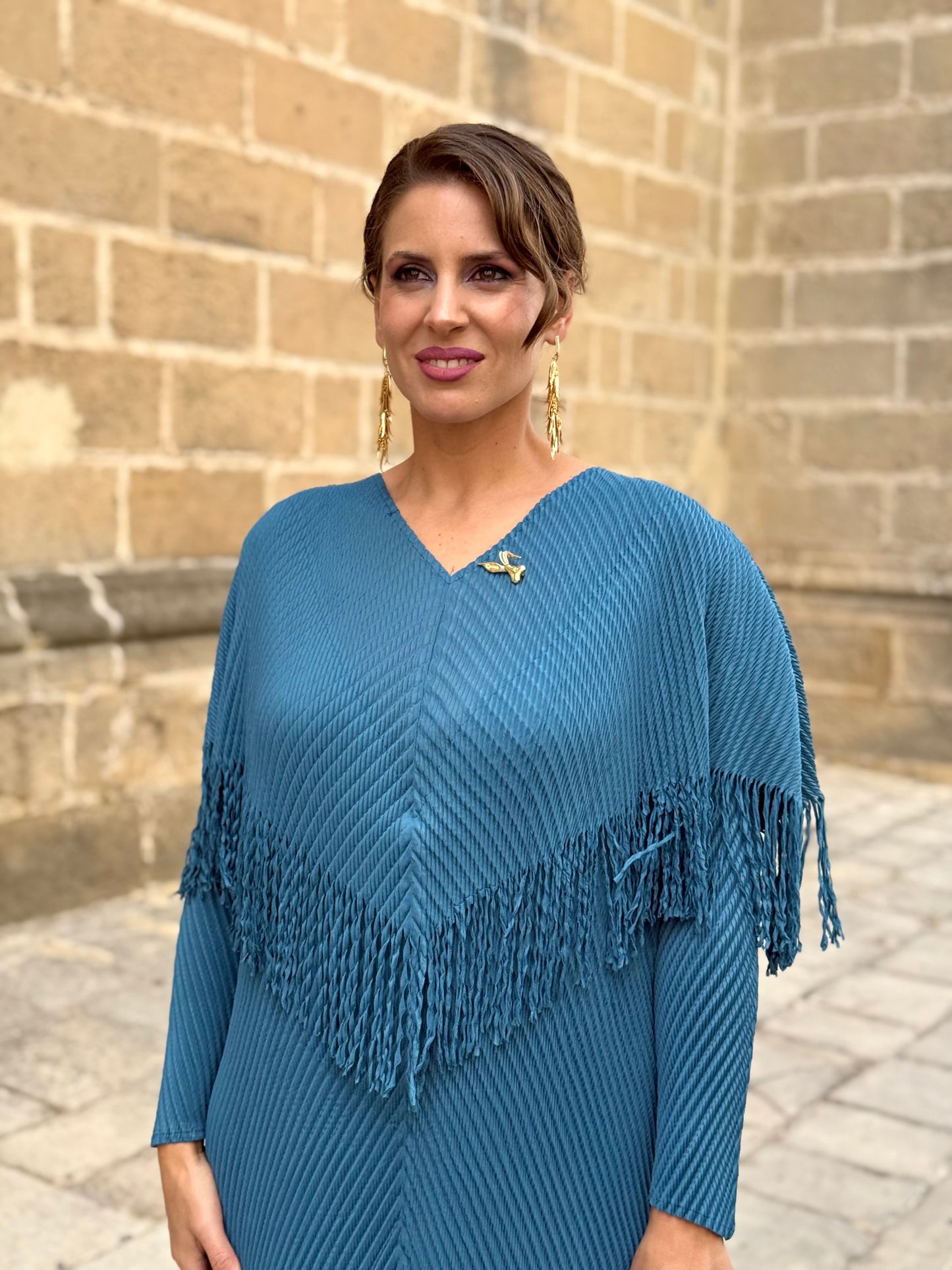 Vestido Zahara Petróleo